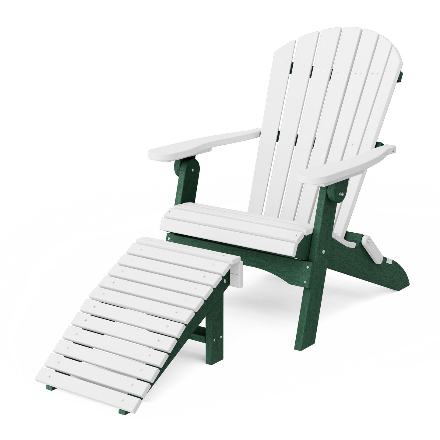 Heritage Folding Adirondack Chair with Ottoman