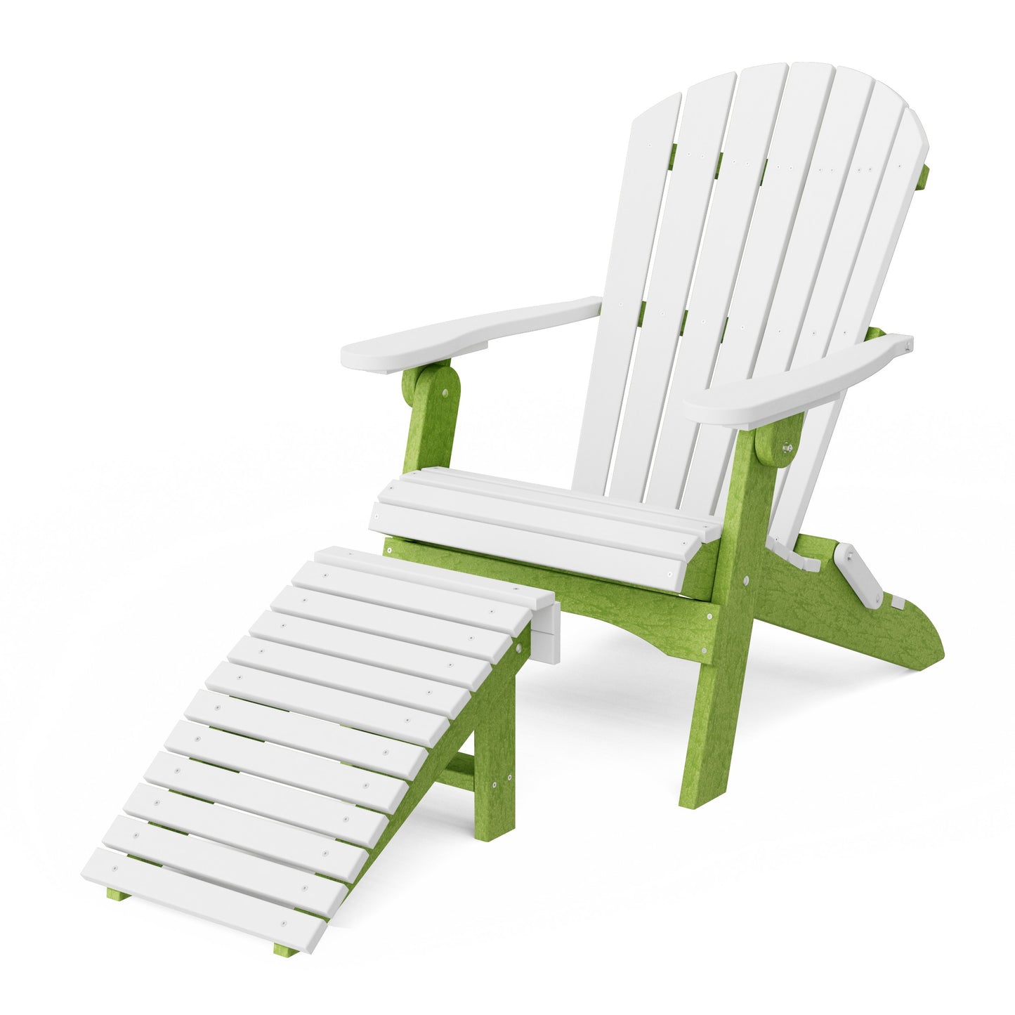 Heritage Folding Adirondack Chair with Ottoman
