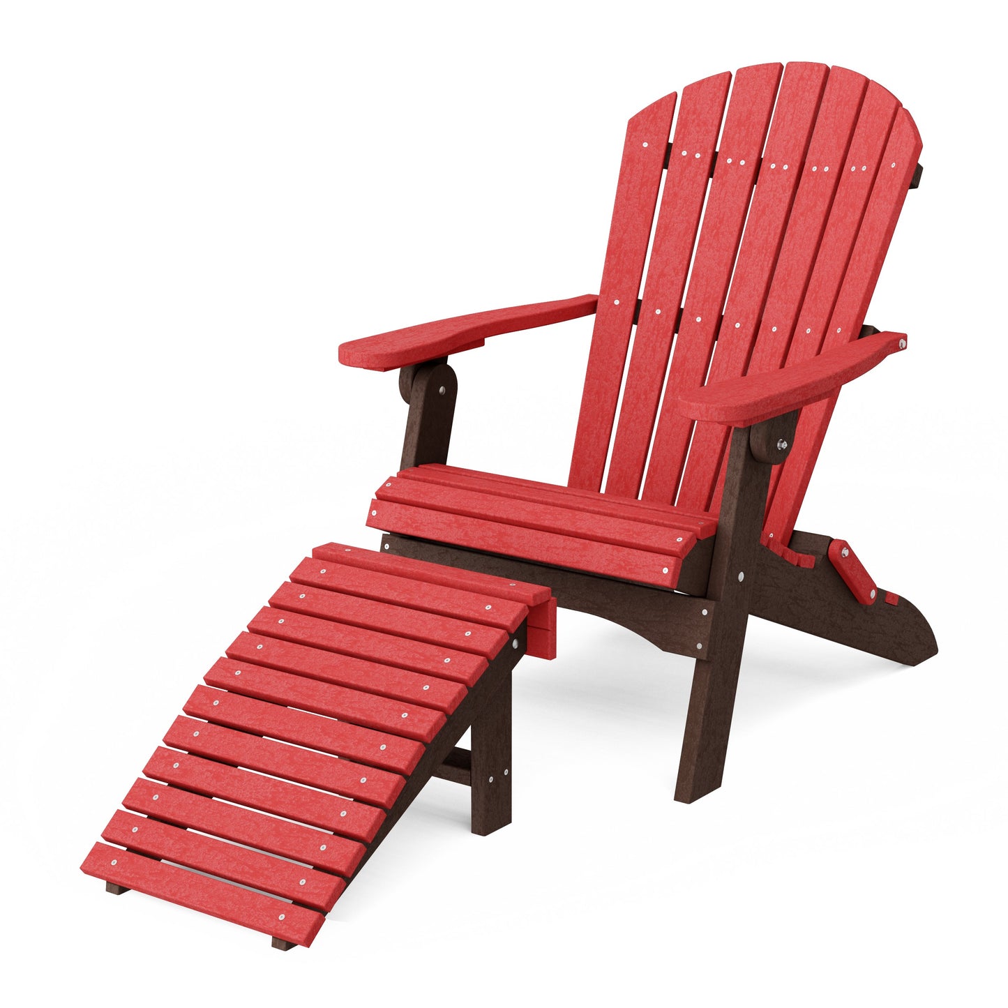 Heritage Folding Adirondack Chair with Ottoman