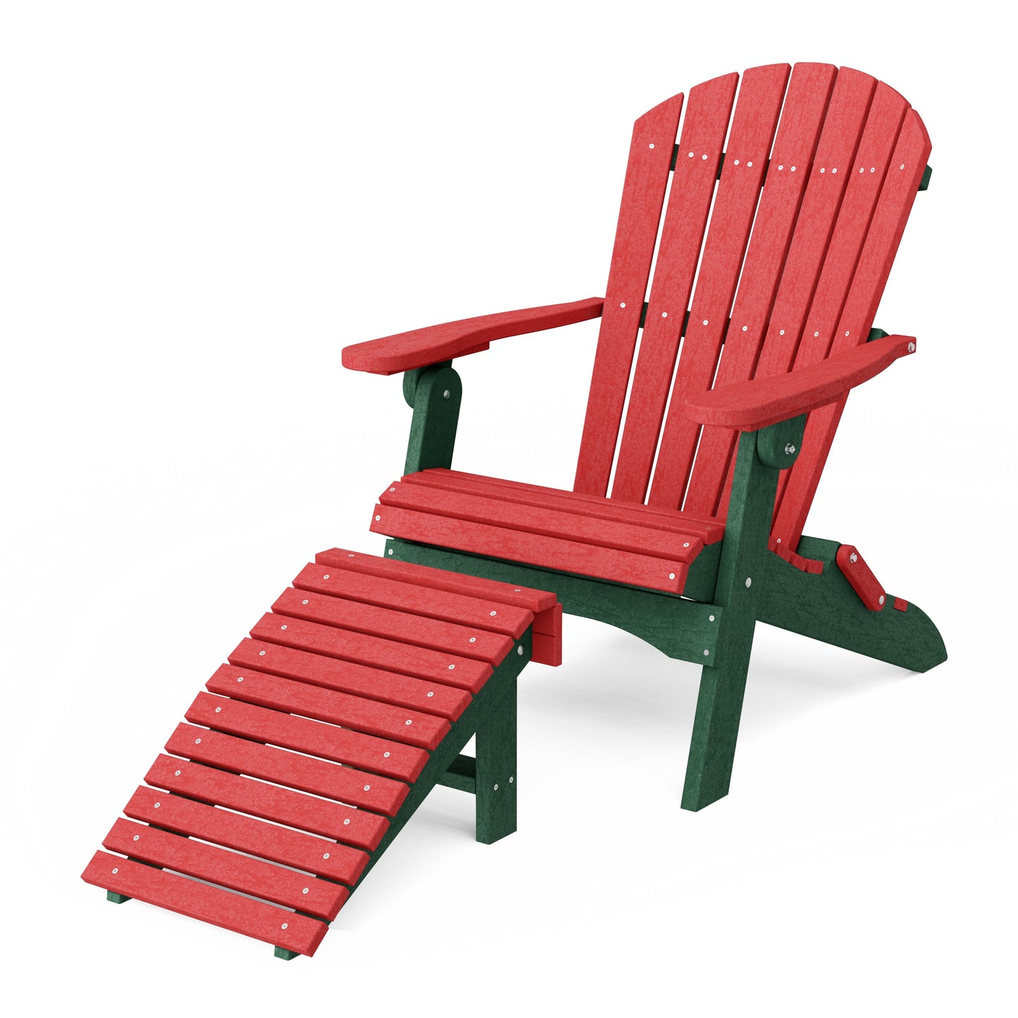Heritage Folding Adirondack Chair with Ottoman