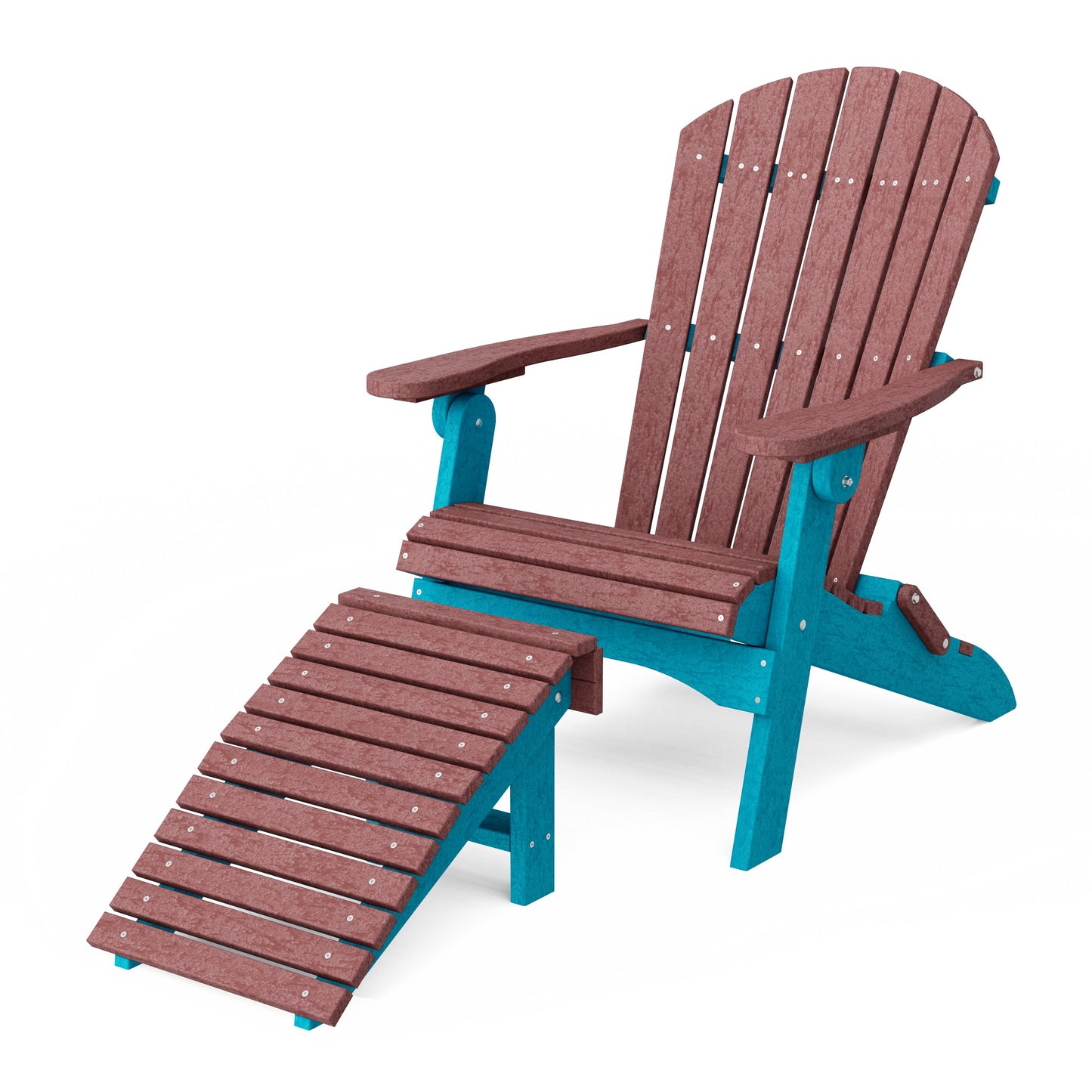 Heritage Folding Adirondack Chair with Ottoman