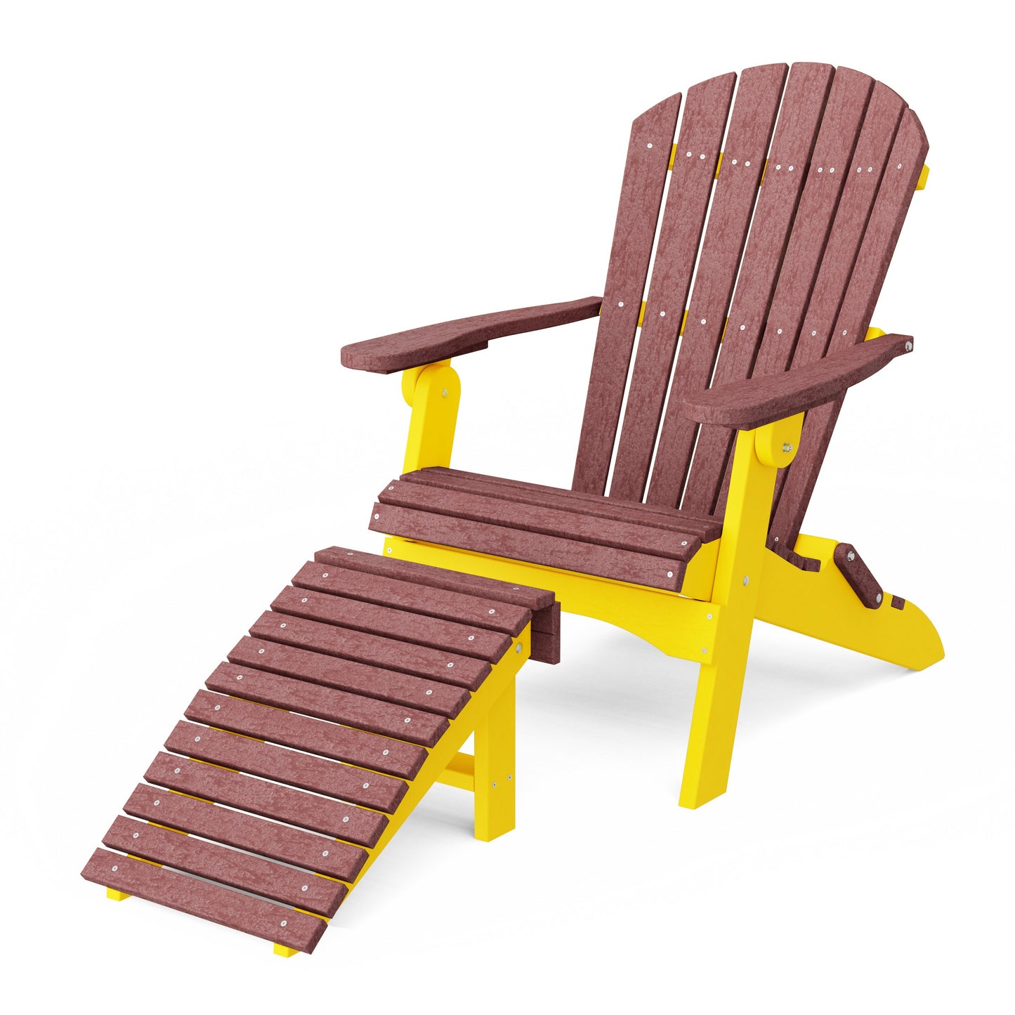 Heritage Folding Adirondack Chair with Ottoman