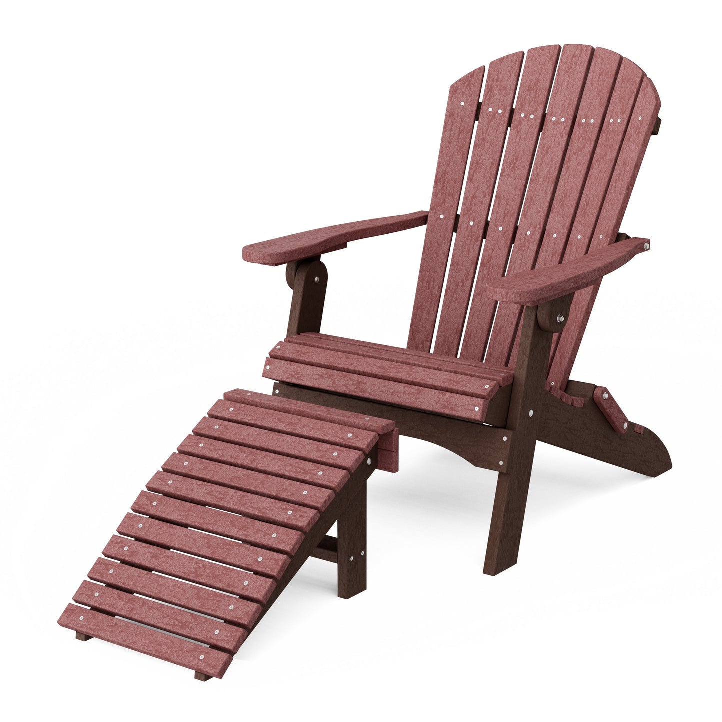 Heritage Folding Adirondack Chair with Ottoman