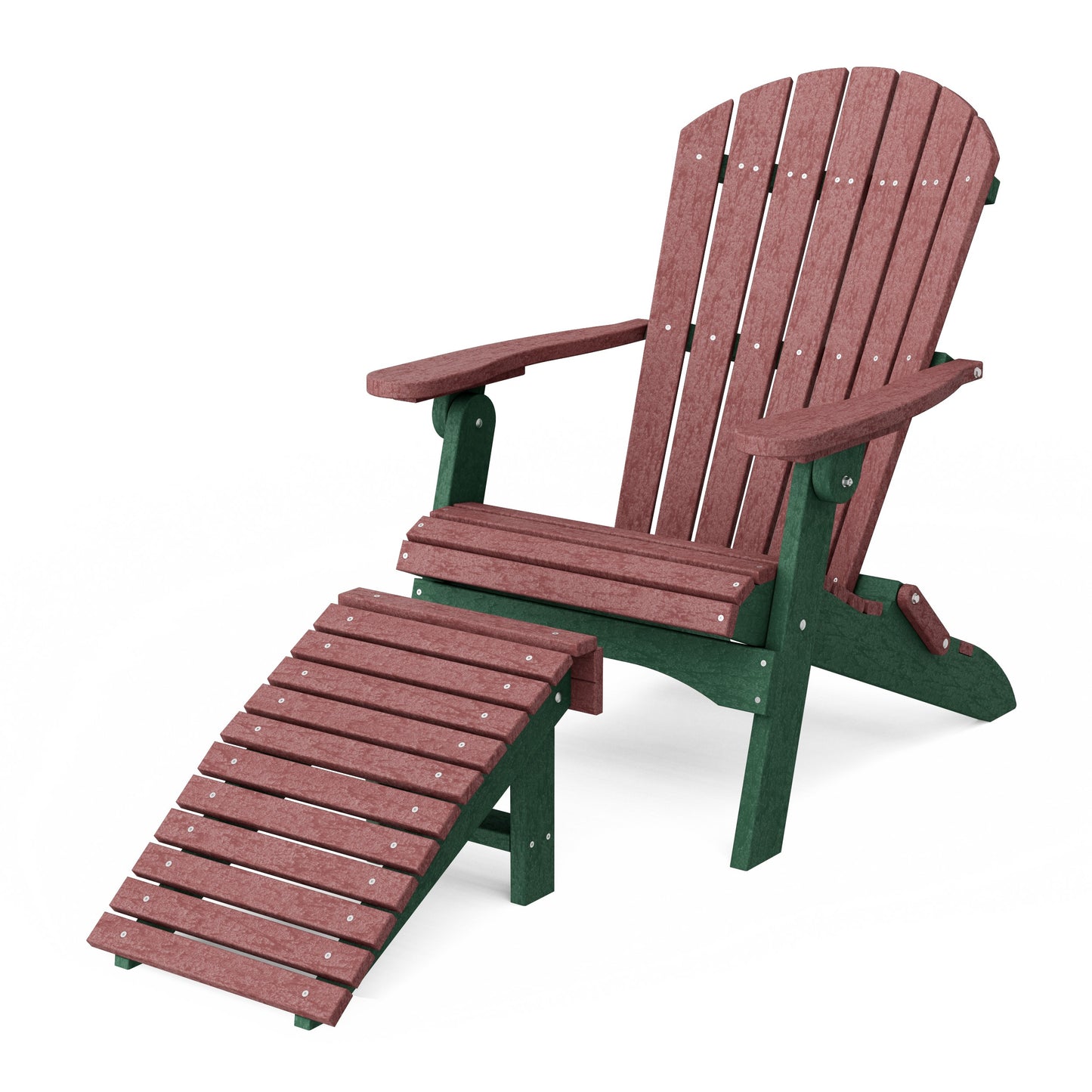 Heritage Folding Adirondack Chair with Ottoman