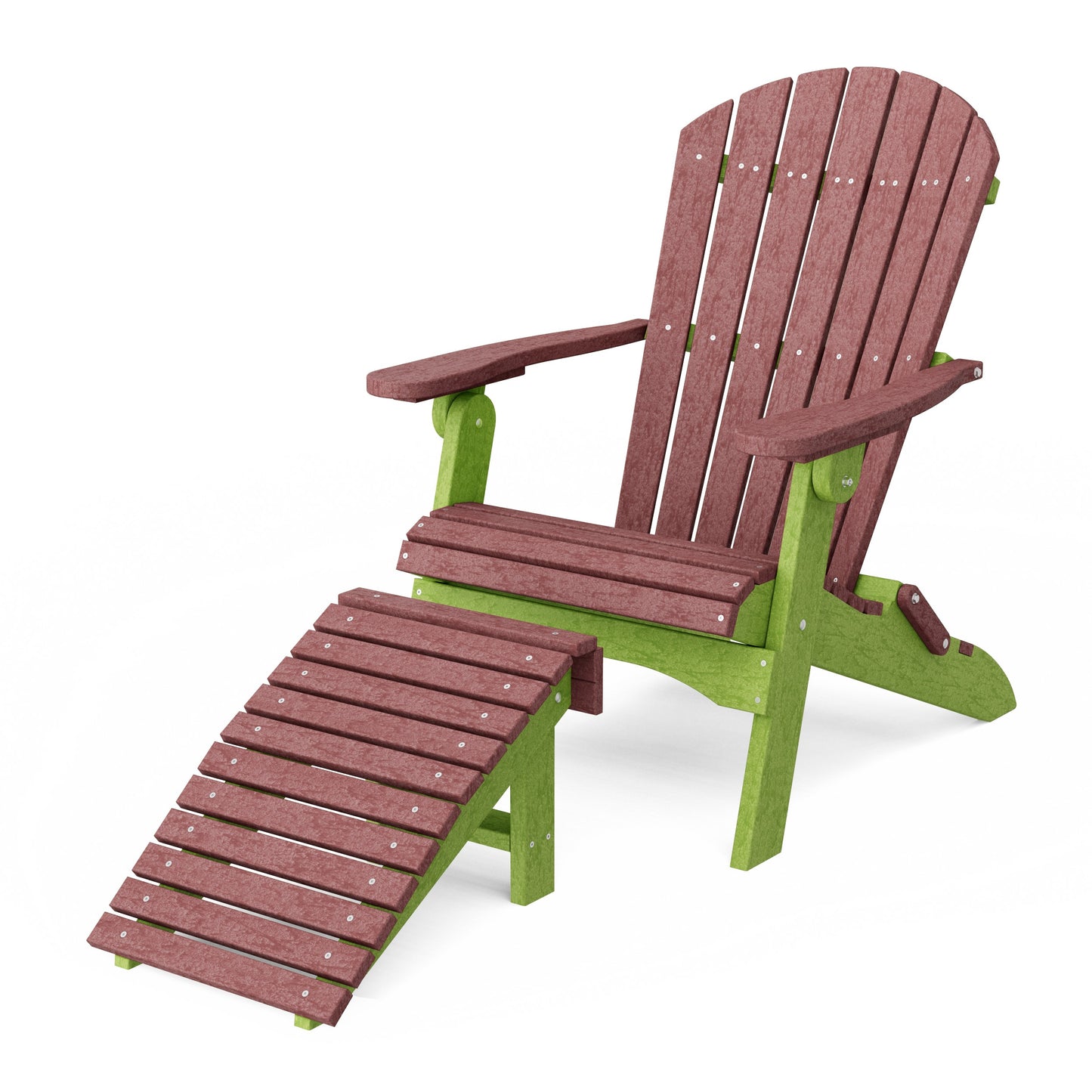 Heritage Folding Adirondack Chair with Ottoman