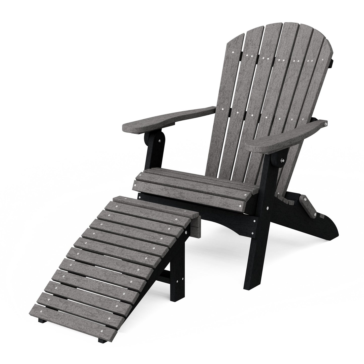 Heritage Folding Adirondack Chair with Ottoman