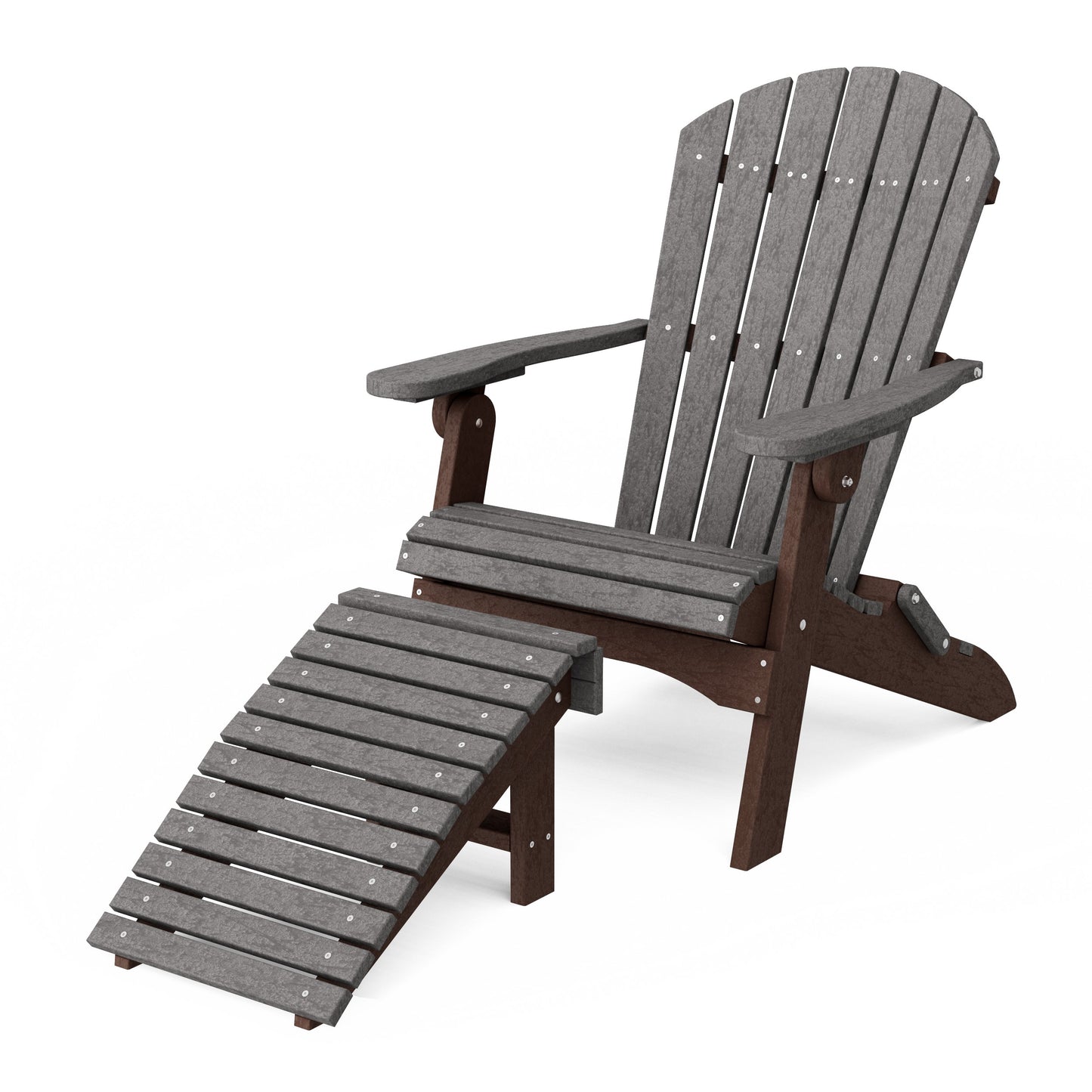 Heritage Folding Adirondack Chair with Ottoman