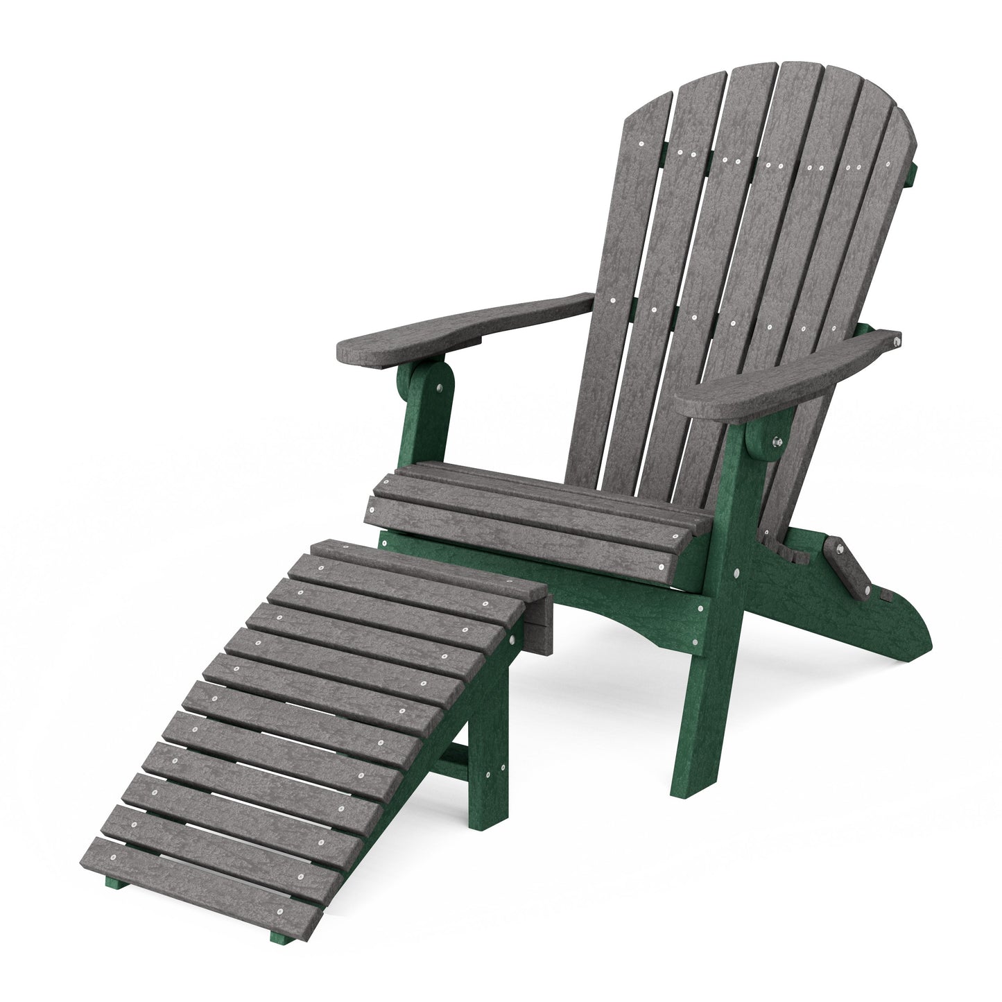 Heritage Folding Adirondack Chair with Ottoman