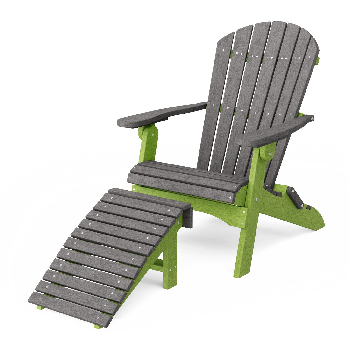Heritage Folding Adirondack Chair with Ottoman