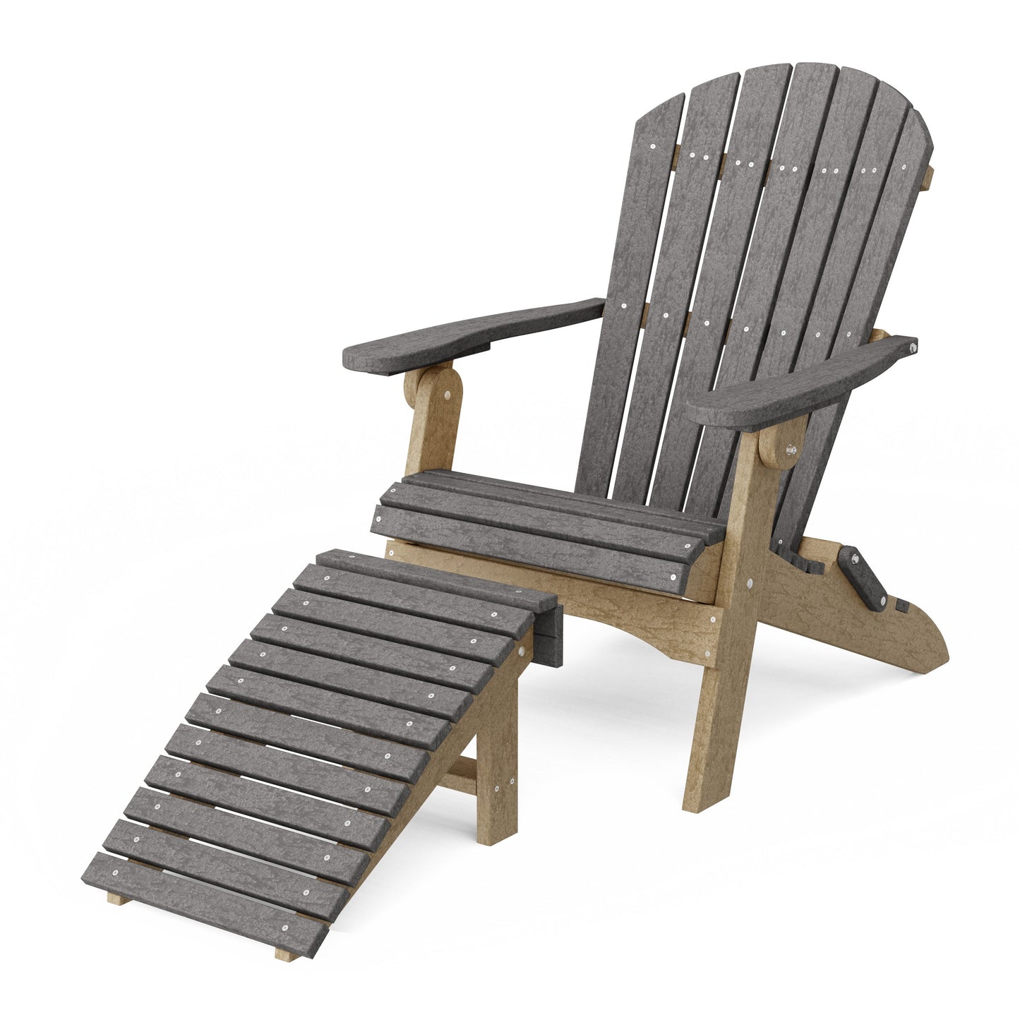 Heritage Folding Adirondack Chair with Ottoman