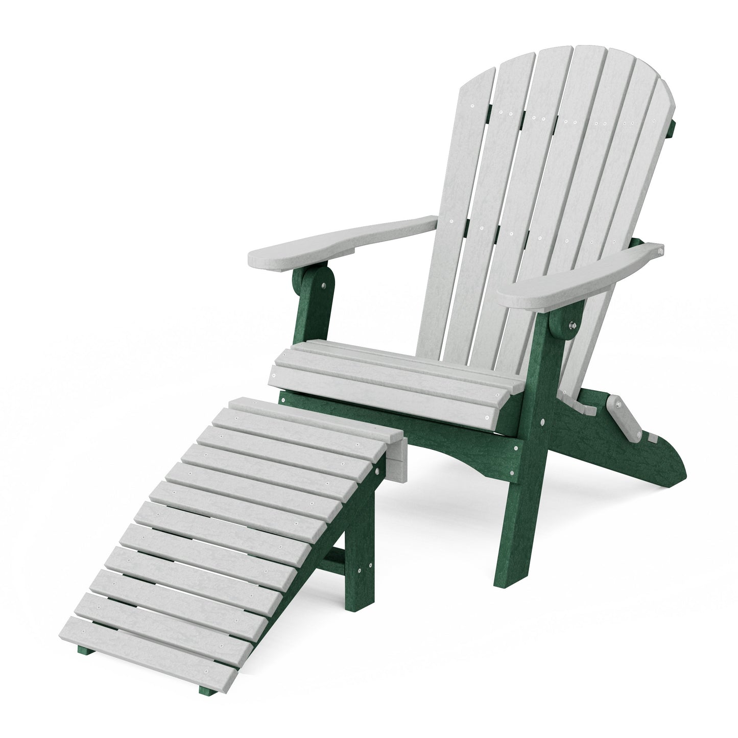Heritage Folding Adirondack Chair with Ottoman