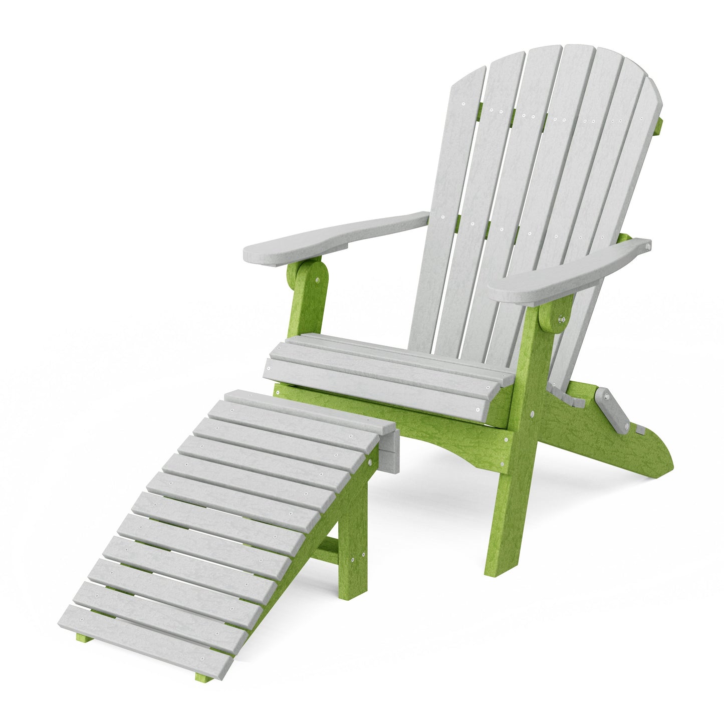 Heritage Folding Adirondack Chair with Ottoman