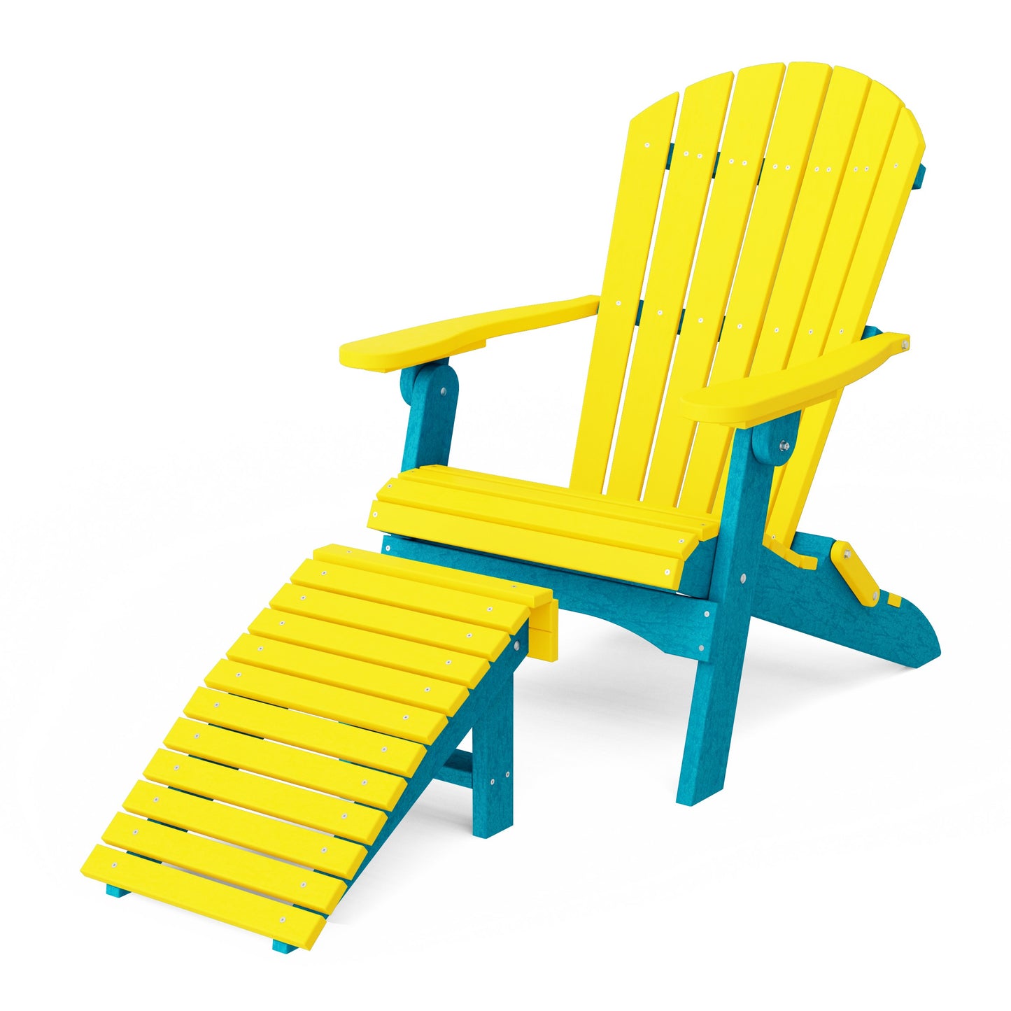 Heritage Folding Adirondack Chair with Ottoman