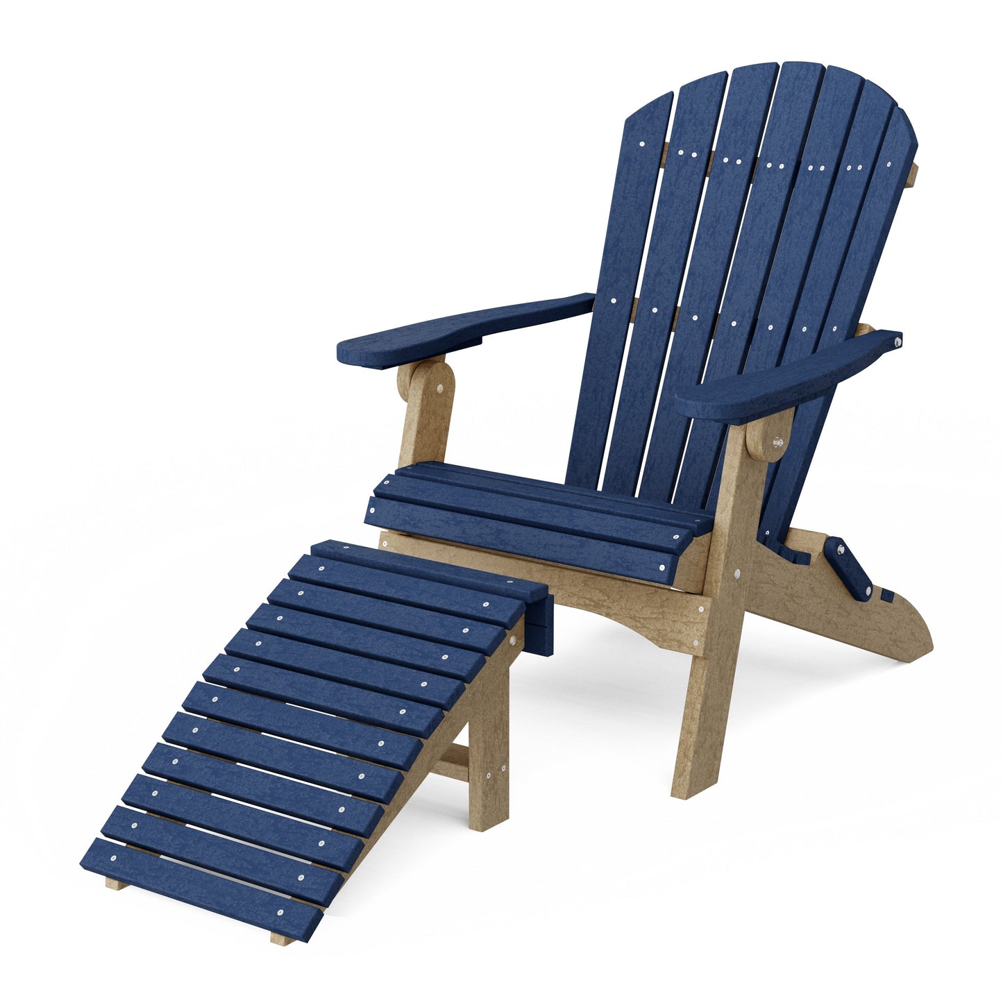 Heritage Folding Adirondack Chair with Ottoman