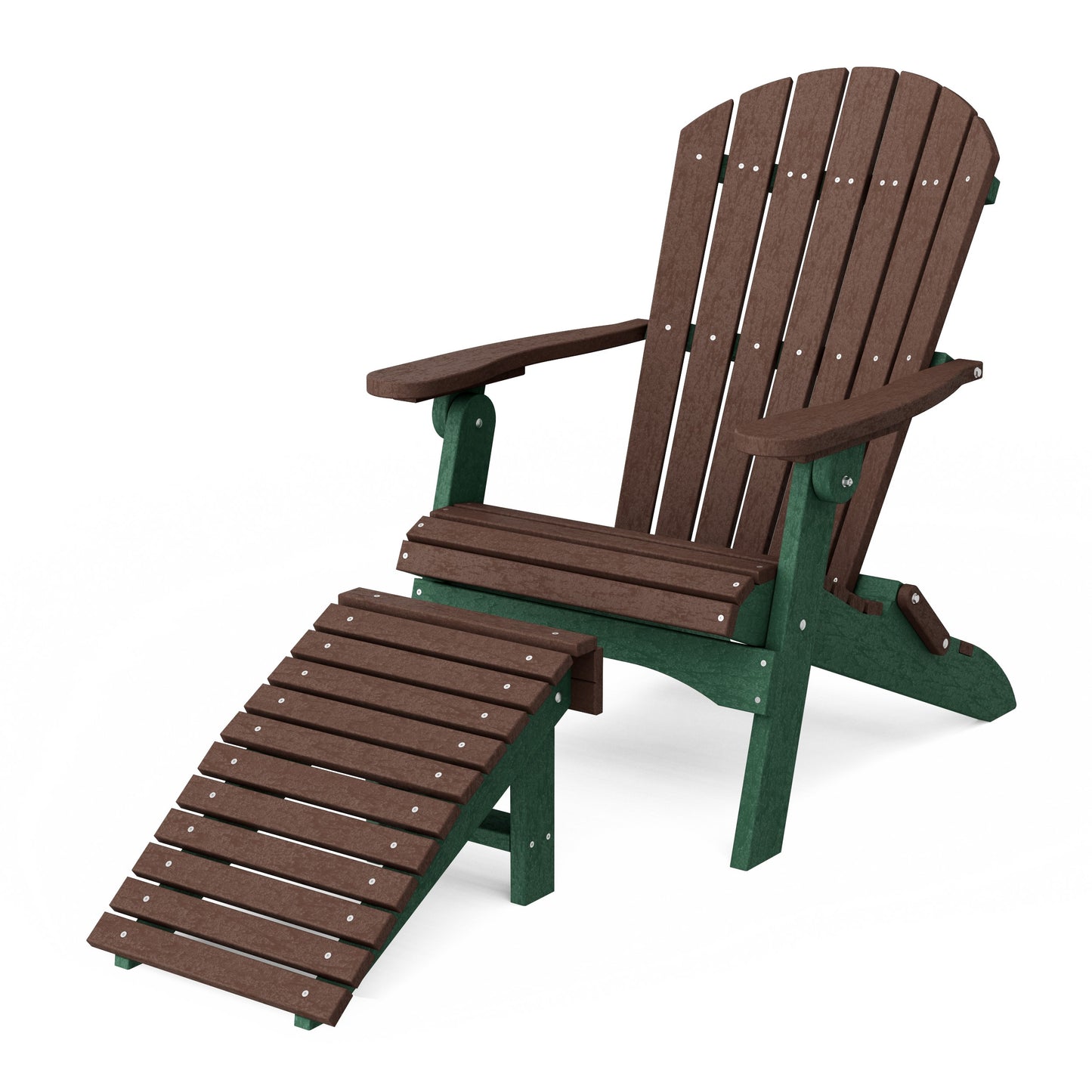 Heritage Folding Adirondack Chair with Ottoman