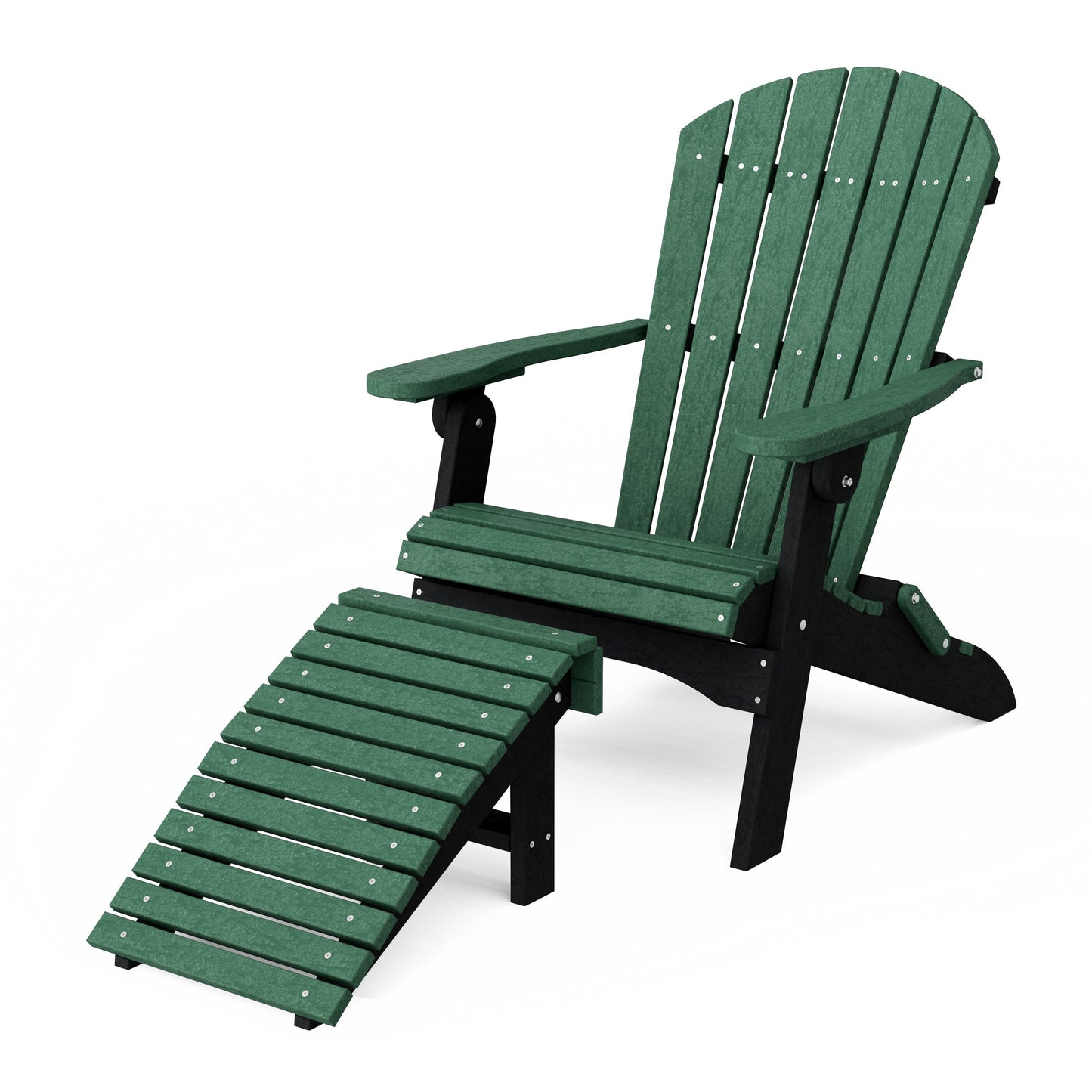 Heritage Folding Adirondack Chair with Ottoman