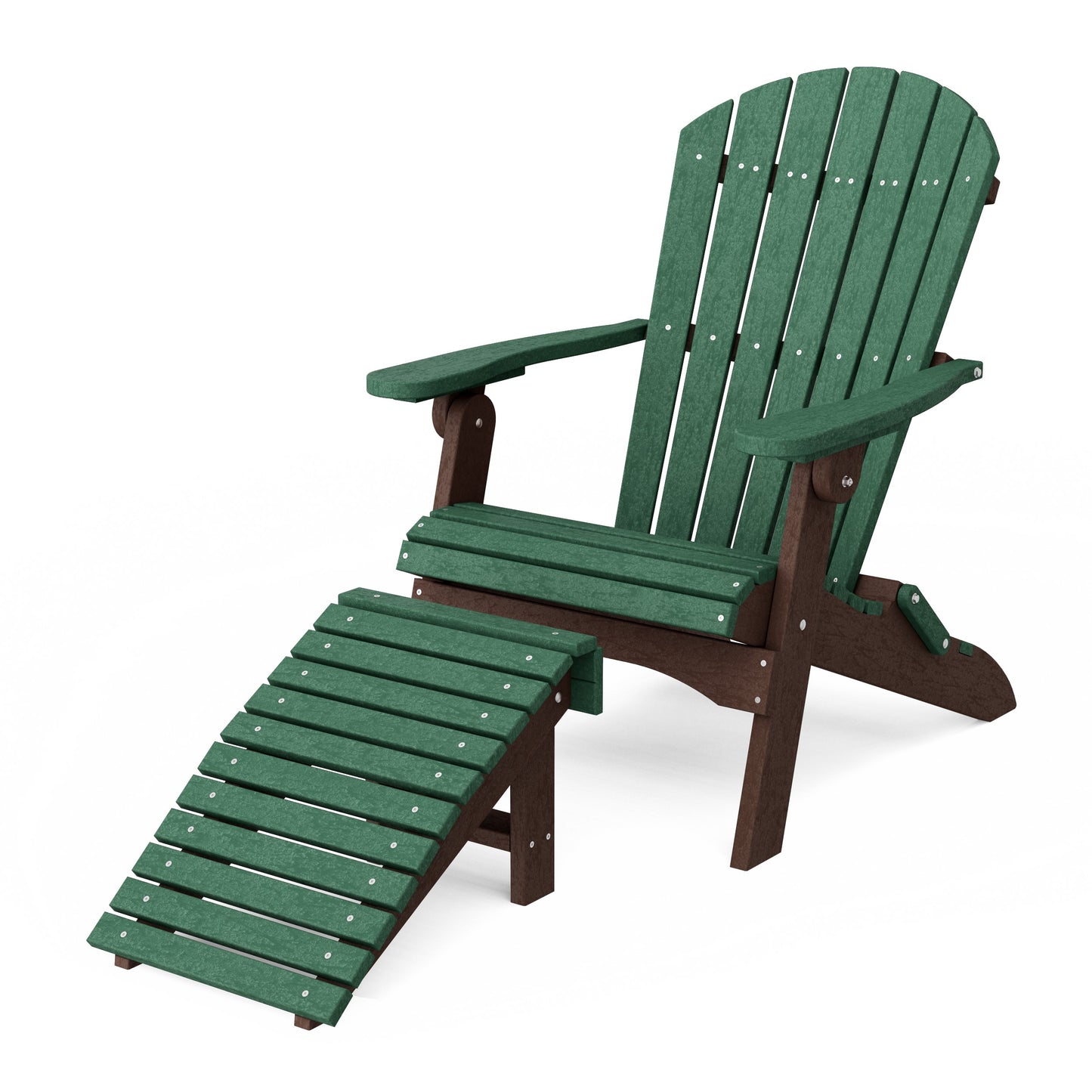 Heritage Folding Adirondack Chair with Ottoman