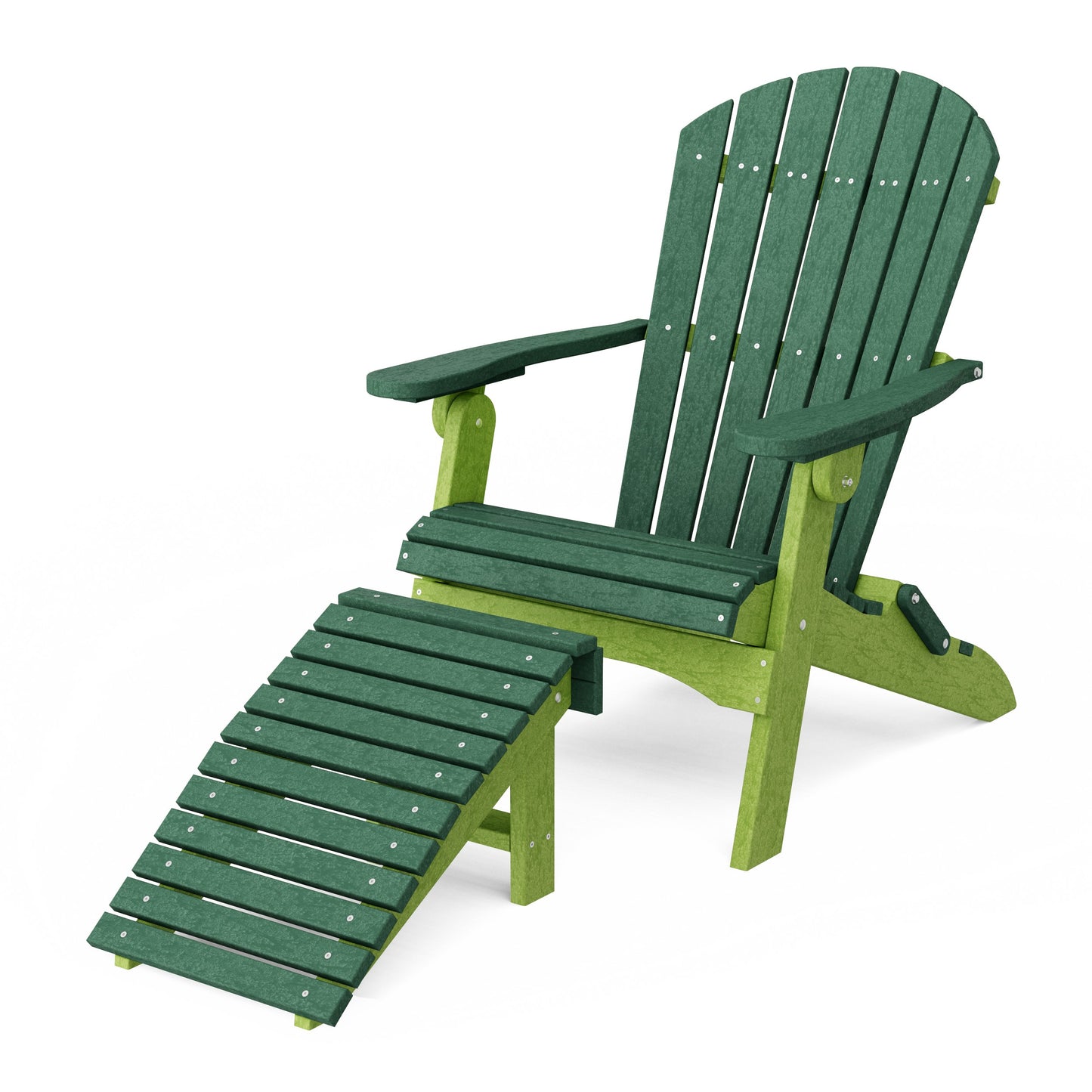 Heritage Folding Adirondack Chair with Ottoman