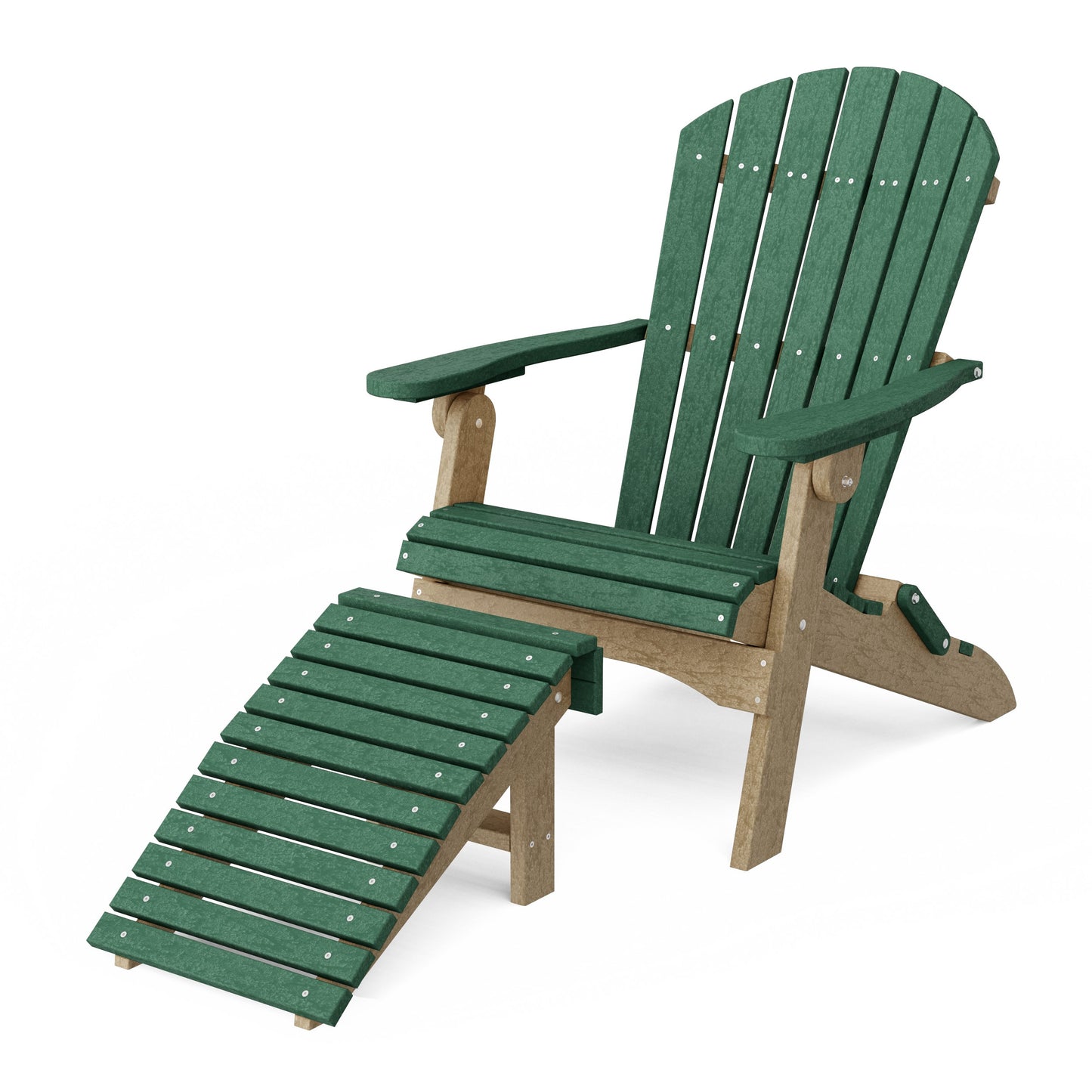 Heritage Folding Adirondack Chair with Ottoman