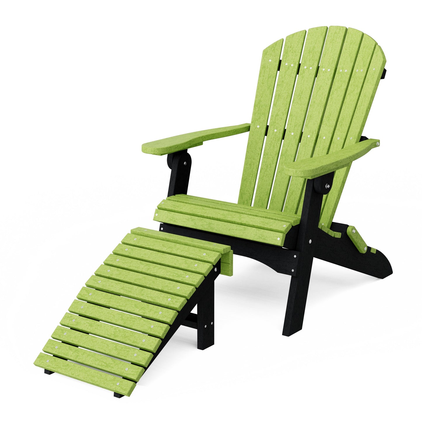 Heritage Folding Adirondack Chair with Ottoman