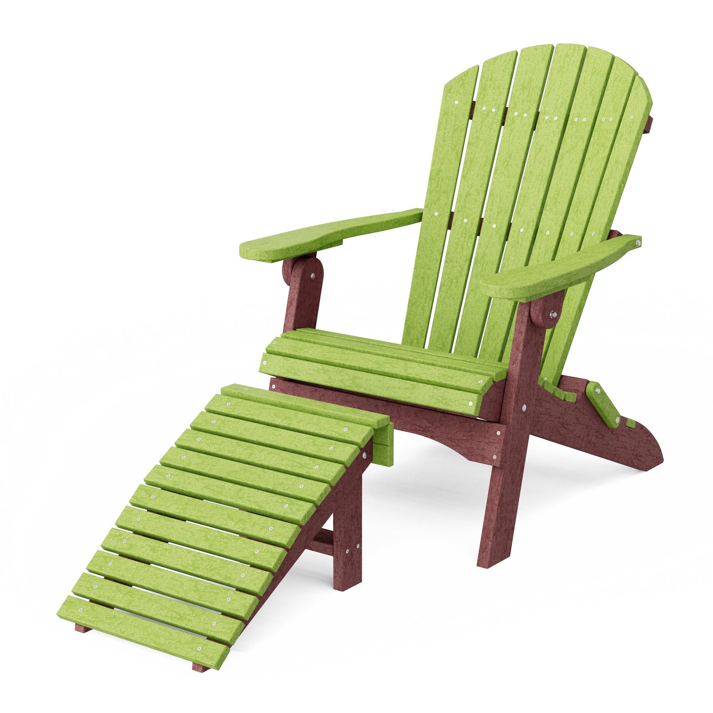 Heritage Folding Adirondack Chair with Ottoman
