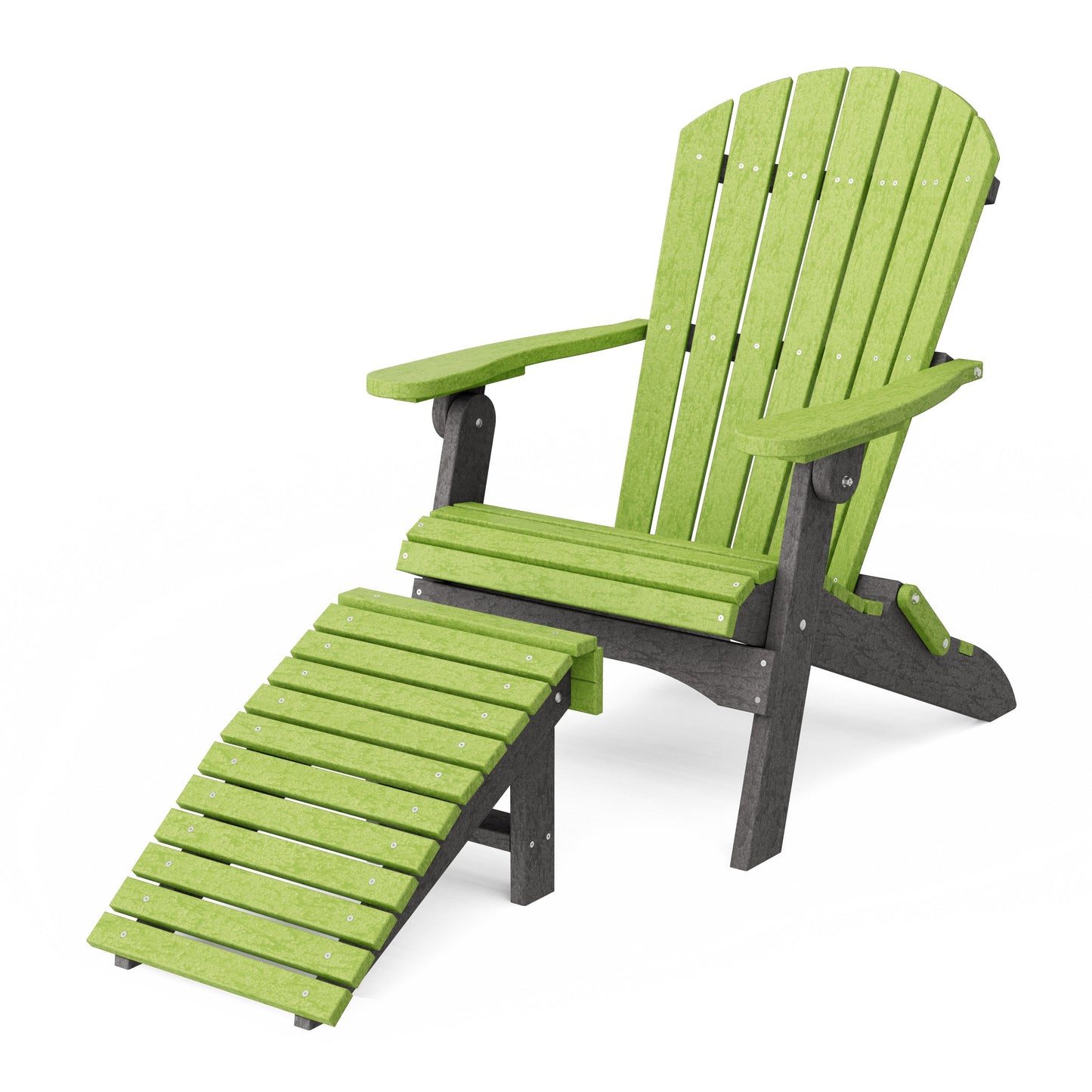 Heritage Folding Adirondack Chair with Ottoman