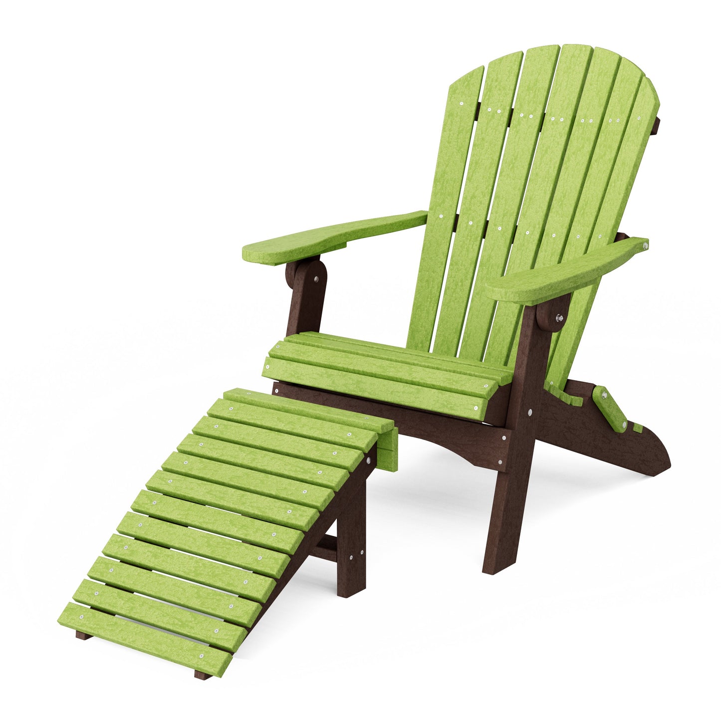 Heritage Folding Adirondack Chair with Ottoman