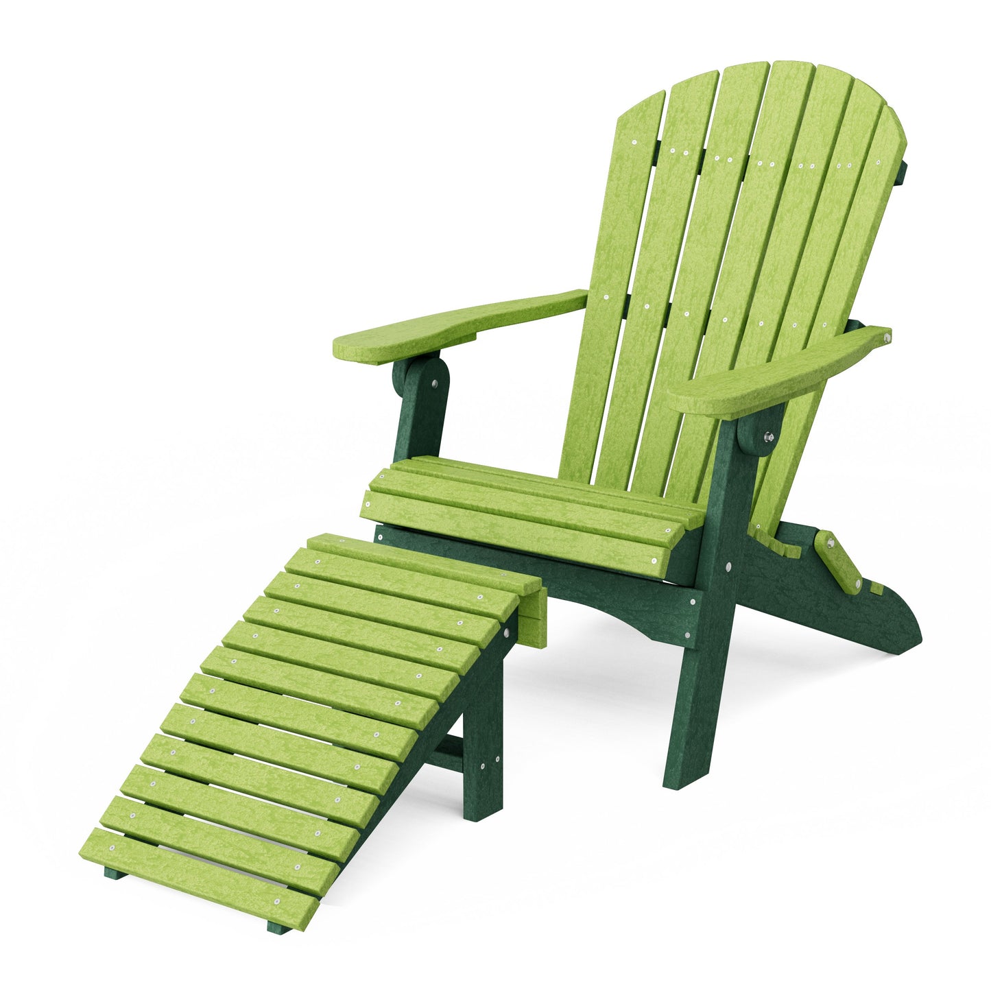 Heritage Folding Adirondack Chair with Ottoman