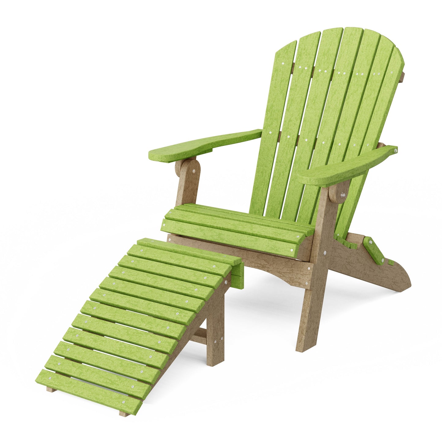 Heritage Folding Adirondack Chair with Ottoman