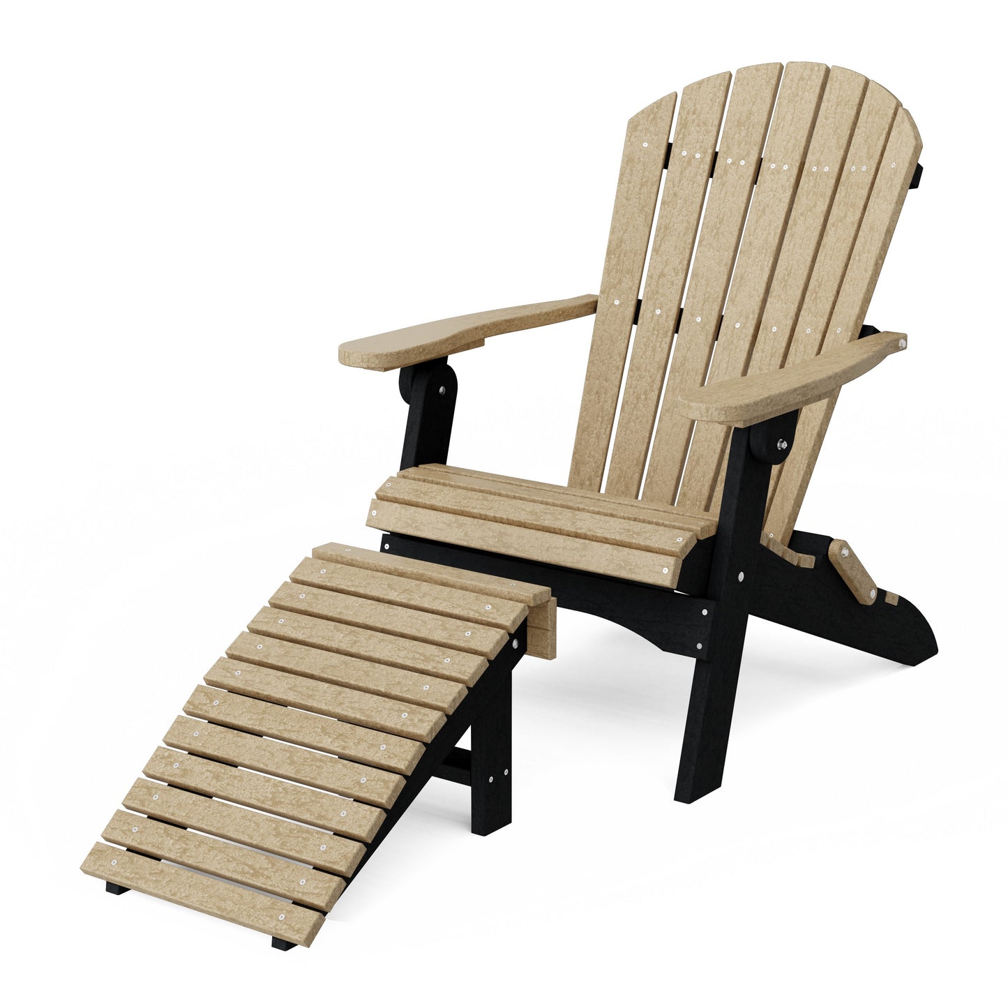 Heritage Folding Adirondack Chair with Ottoman
