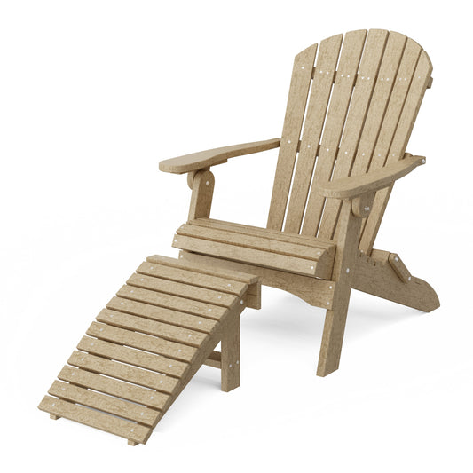Heritage Folding Adirondack Chair with Ottoman