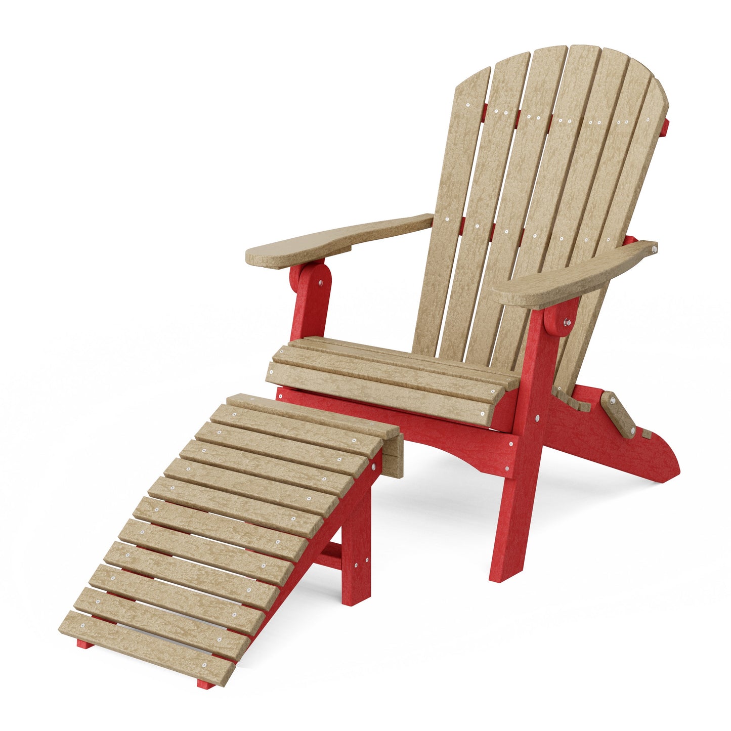 Heritage Folding Adirondack Chair with Ottoman