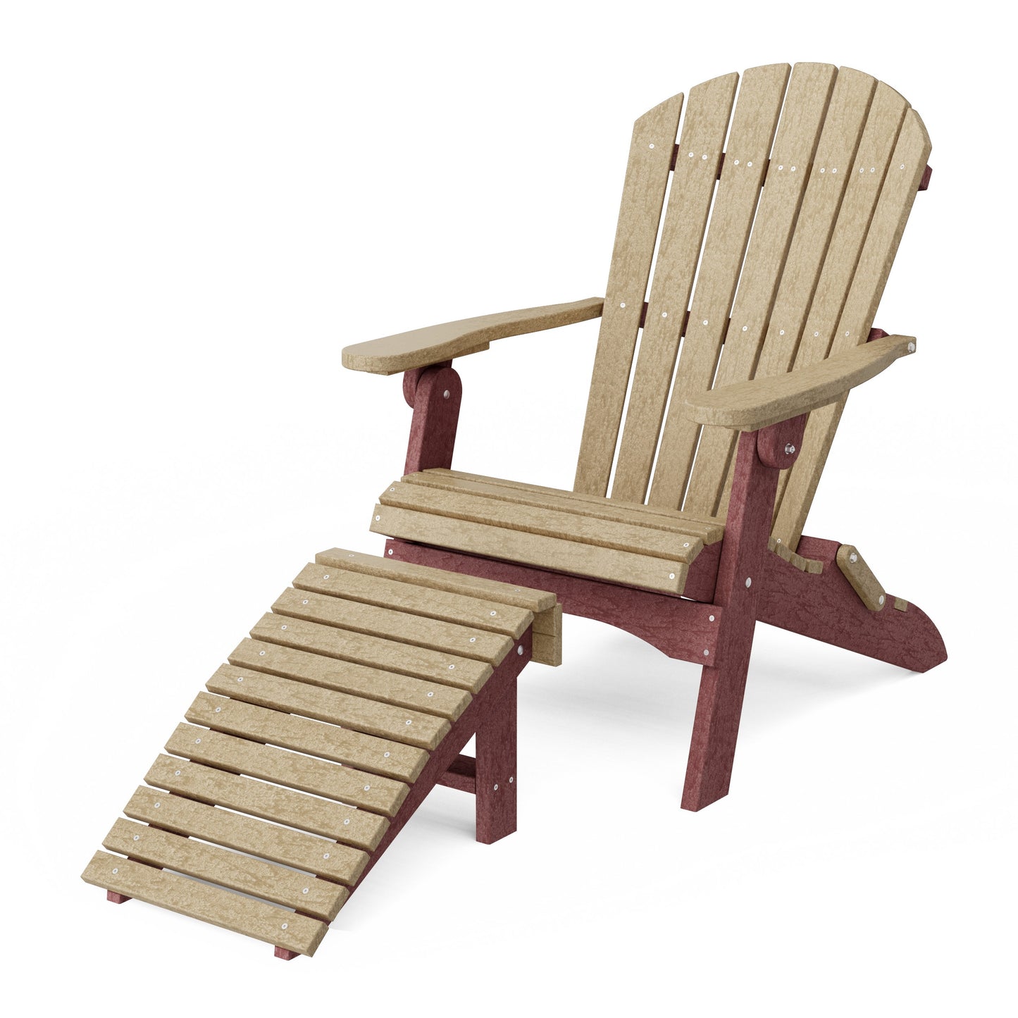 Heritage Folding Adirondack Chair with Ottoman