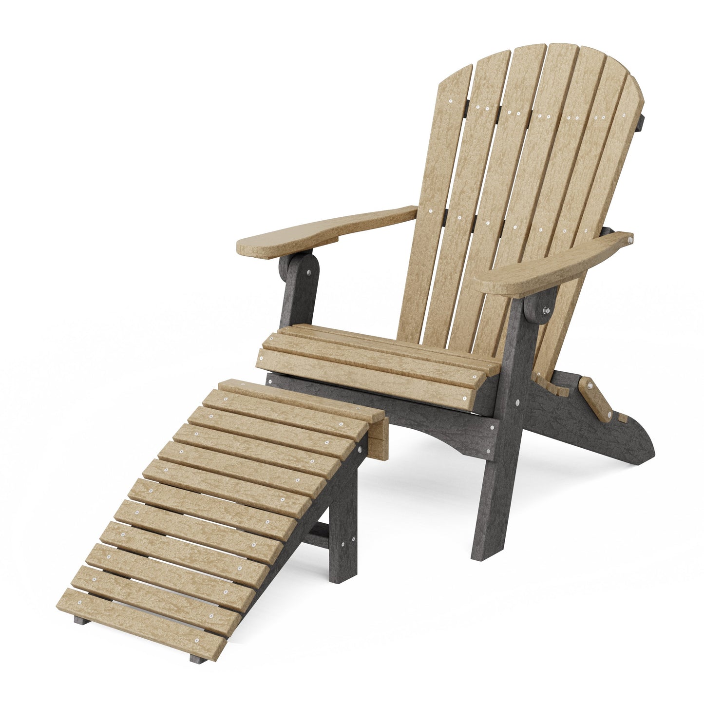 Heritage Folding Adirondack Chair with Ottoman