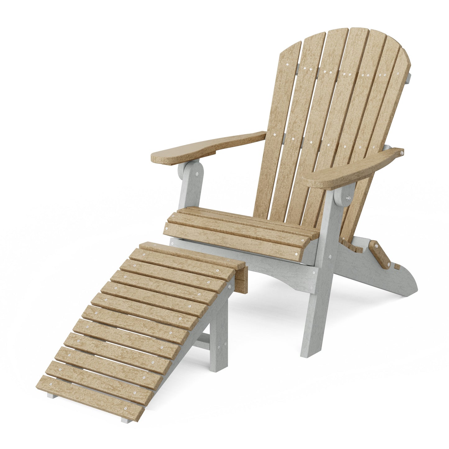Heritage Folding Adirondack Chair with Ottoman