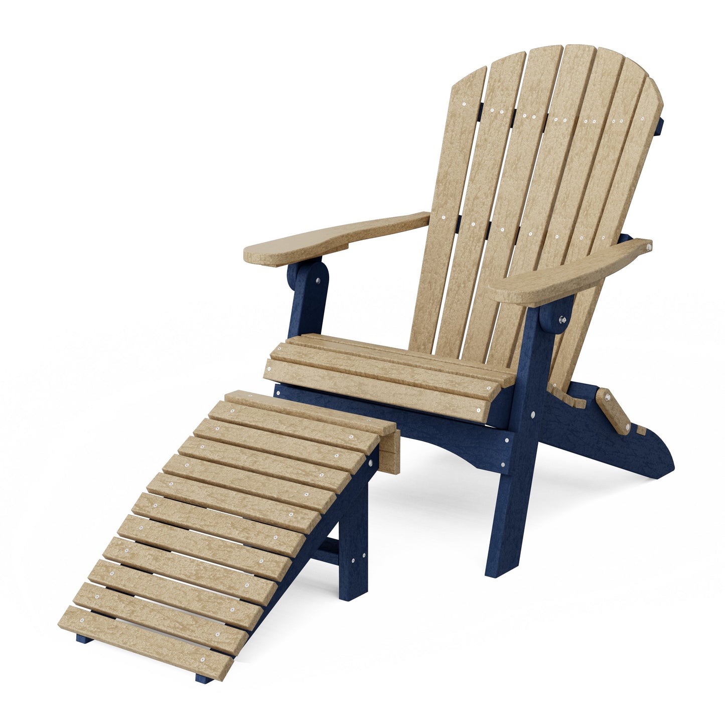Heritage Folding Adirondack Chair with Ottoman