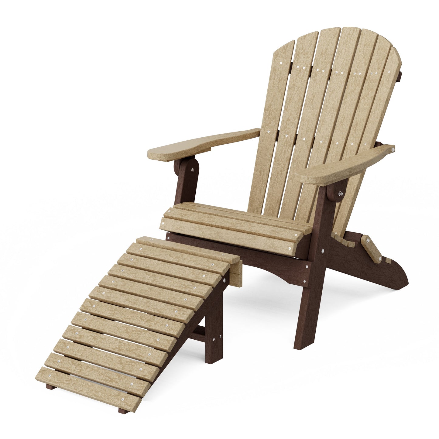 Heritage Folding Adirondack Chair with Ottoman