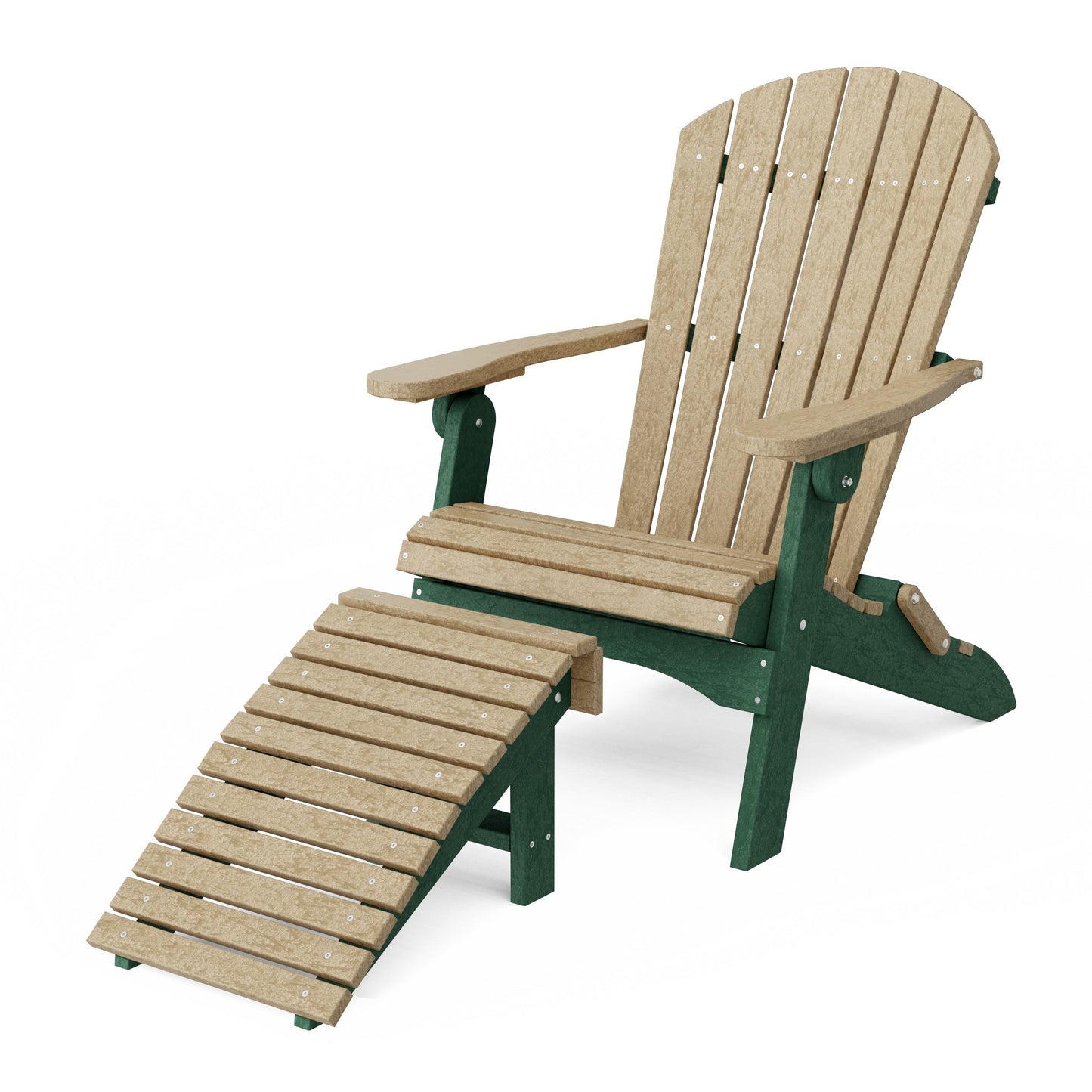 Heritage Folding Adirondack Chair with Ottoman