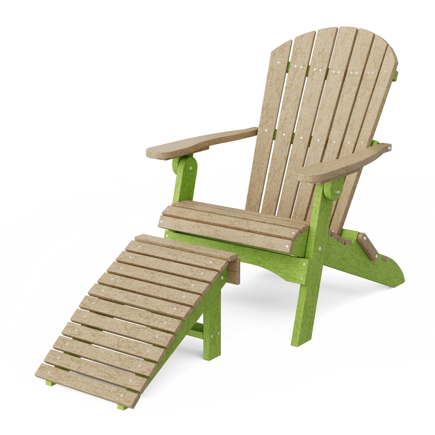 Heritage Folding Adirondack Chair with Ottoman