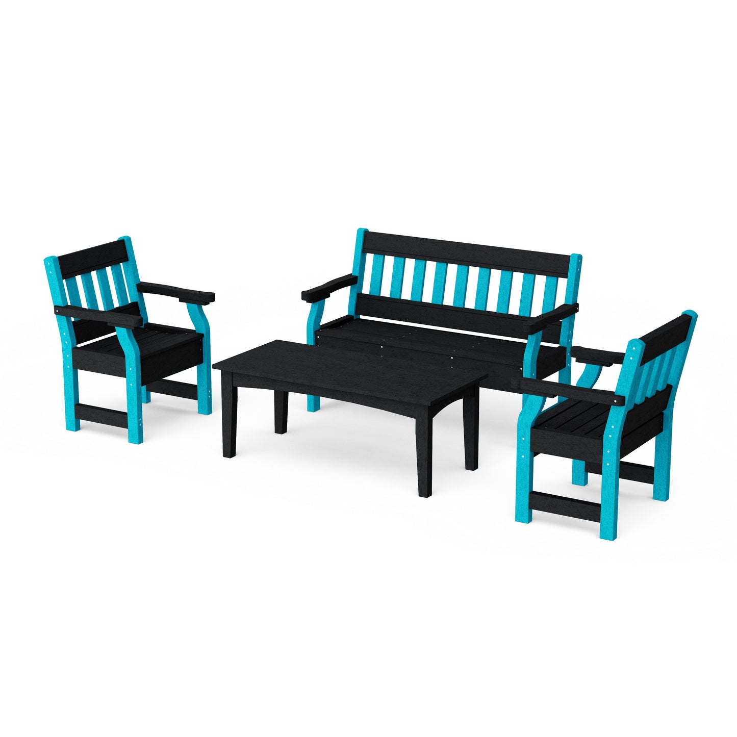 Heritage 4-Piece Garden Table and Bench Set