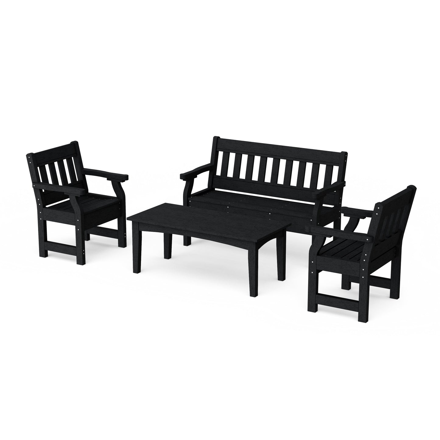Heritage 4-Piece Garden Table and Bench Set