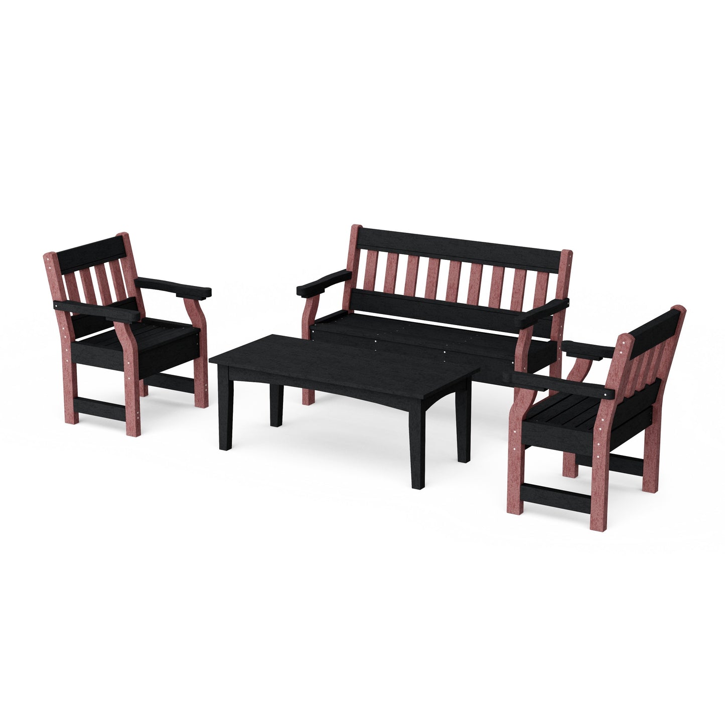 Heritage 4-Piece Garden Table and Bench Set