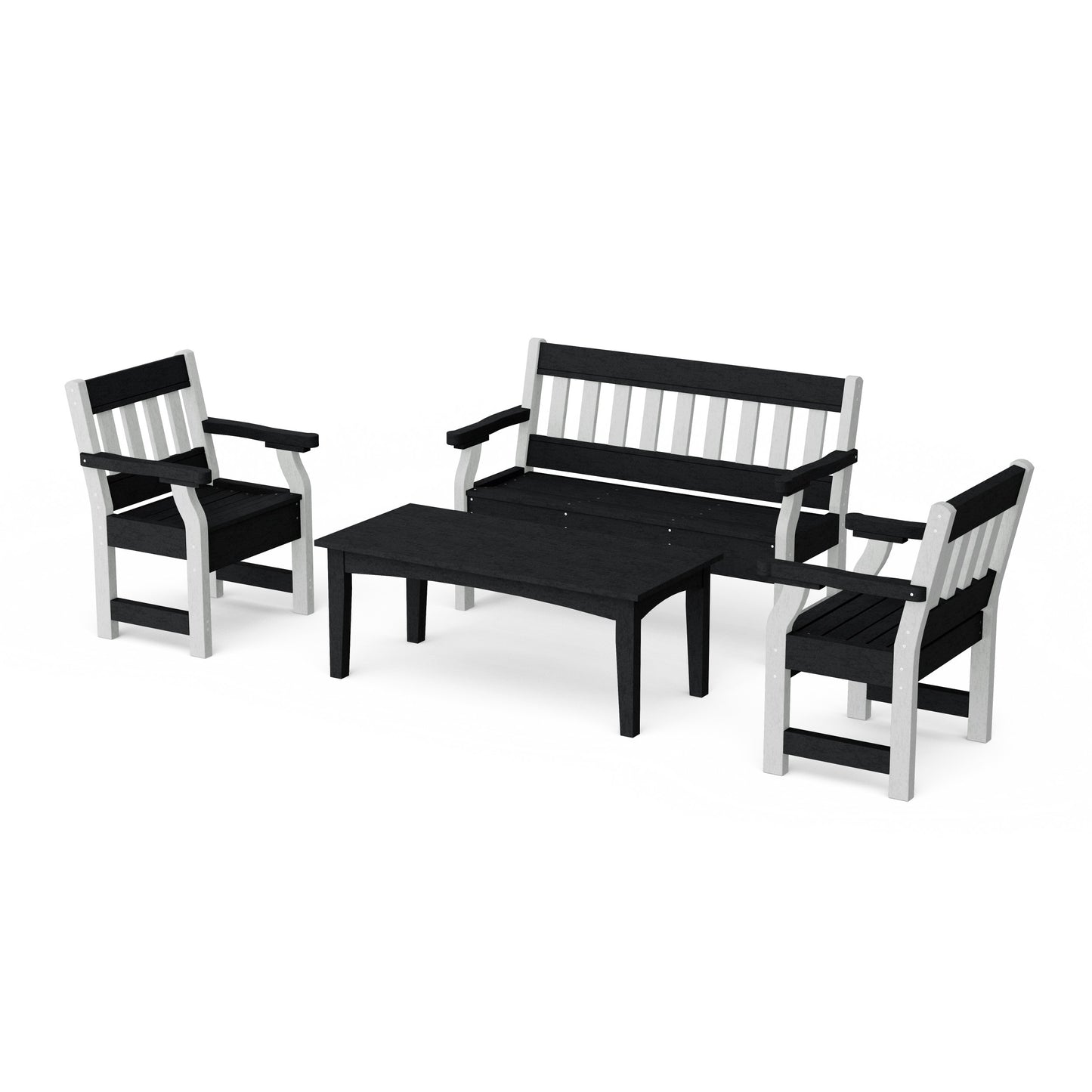 Heritage 4-Piece Garden Table and Bench Set