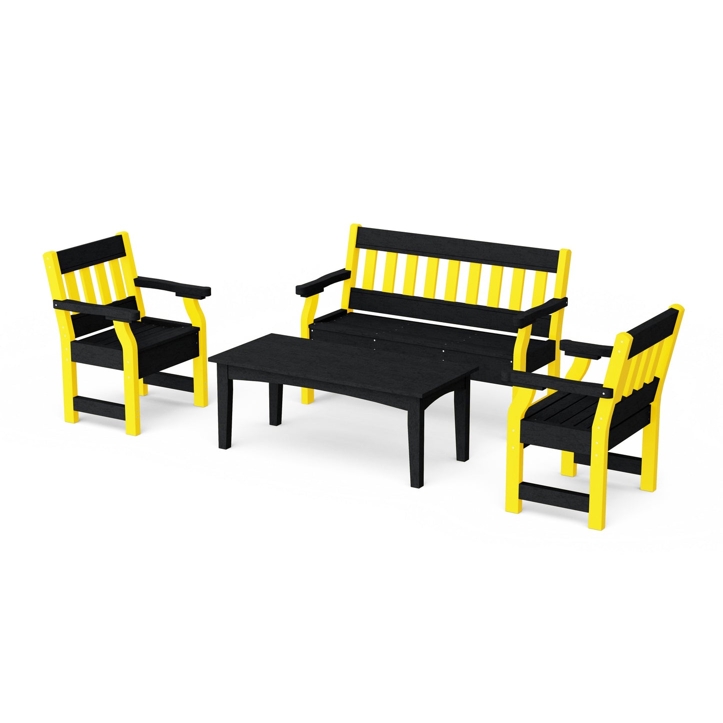 Heritage 4-Piece Garden Table and Bench Set