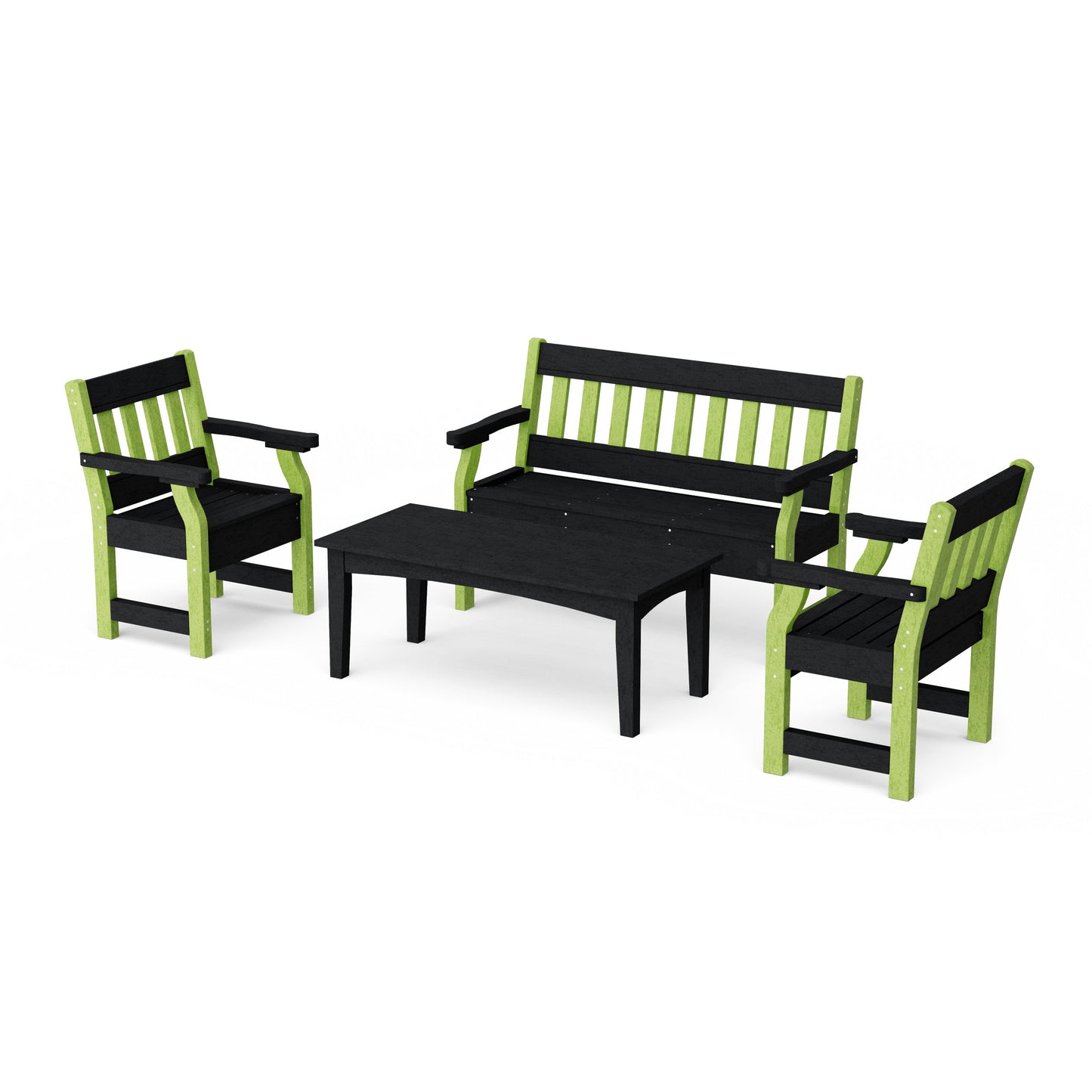 Heritage 4-Piece Garden Table and Bench Set