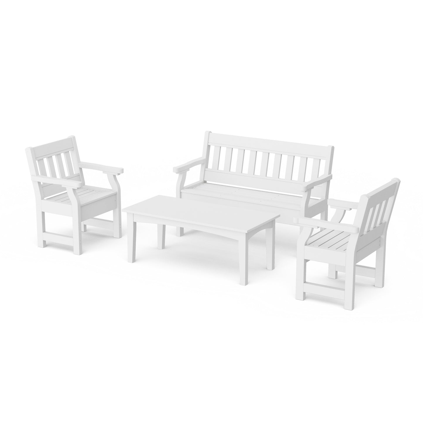 Heritage 4-Piece Garden Table and Bench Set