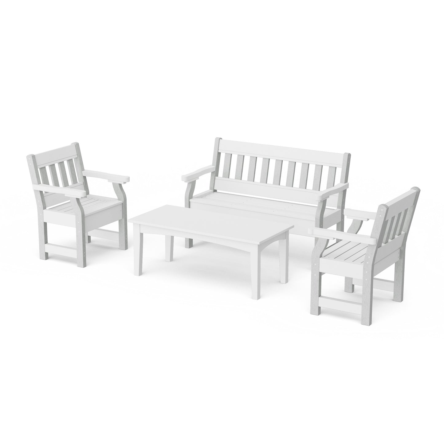 Heritage 4-Piece Garden Table and Bench Set