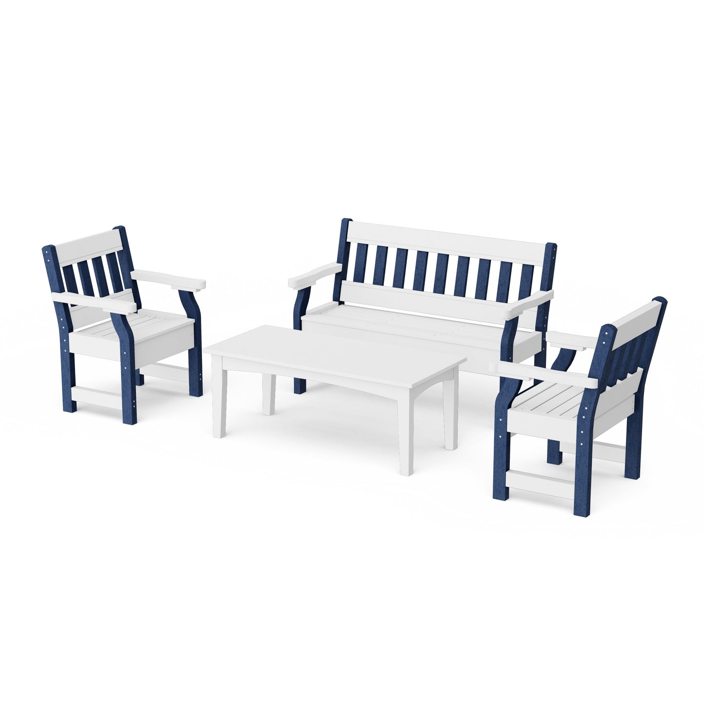 Heritage 4-Piece Garden Table and Bench Set