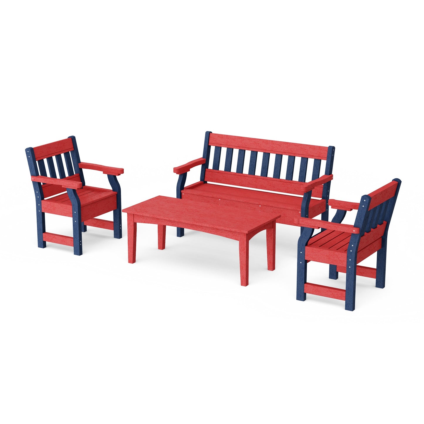 Heritage 4-Piece Garden Table and Bench Set