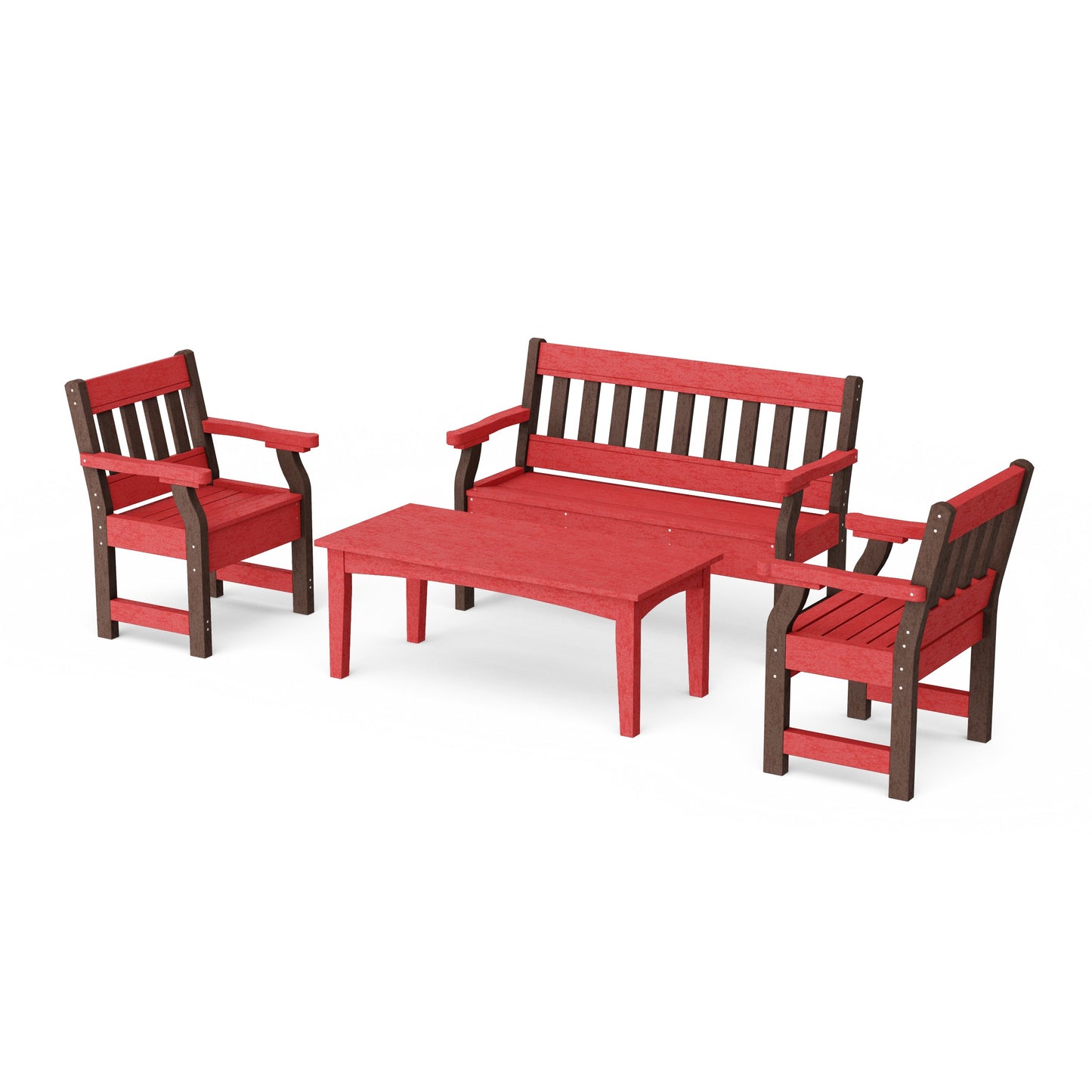 Heritage 4-Piece Garden Table and Bench Set